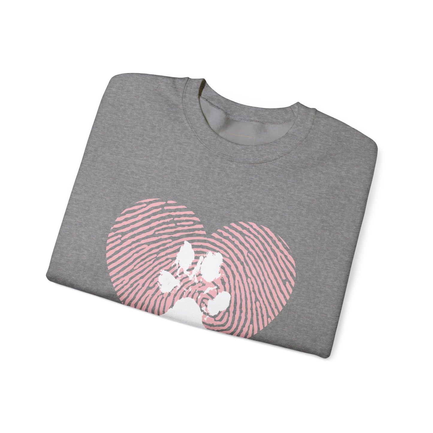 Heart Thumbprint Paw Print Sweatshirt