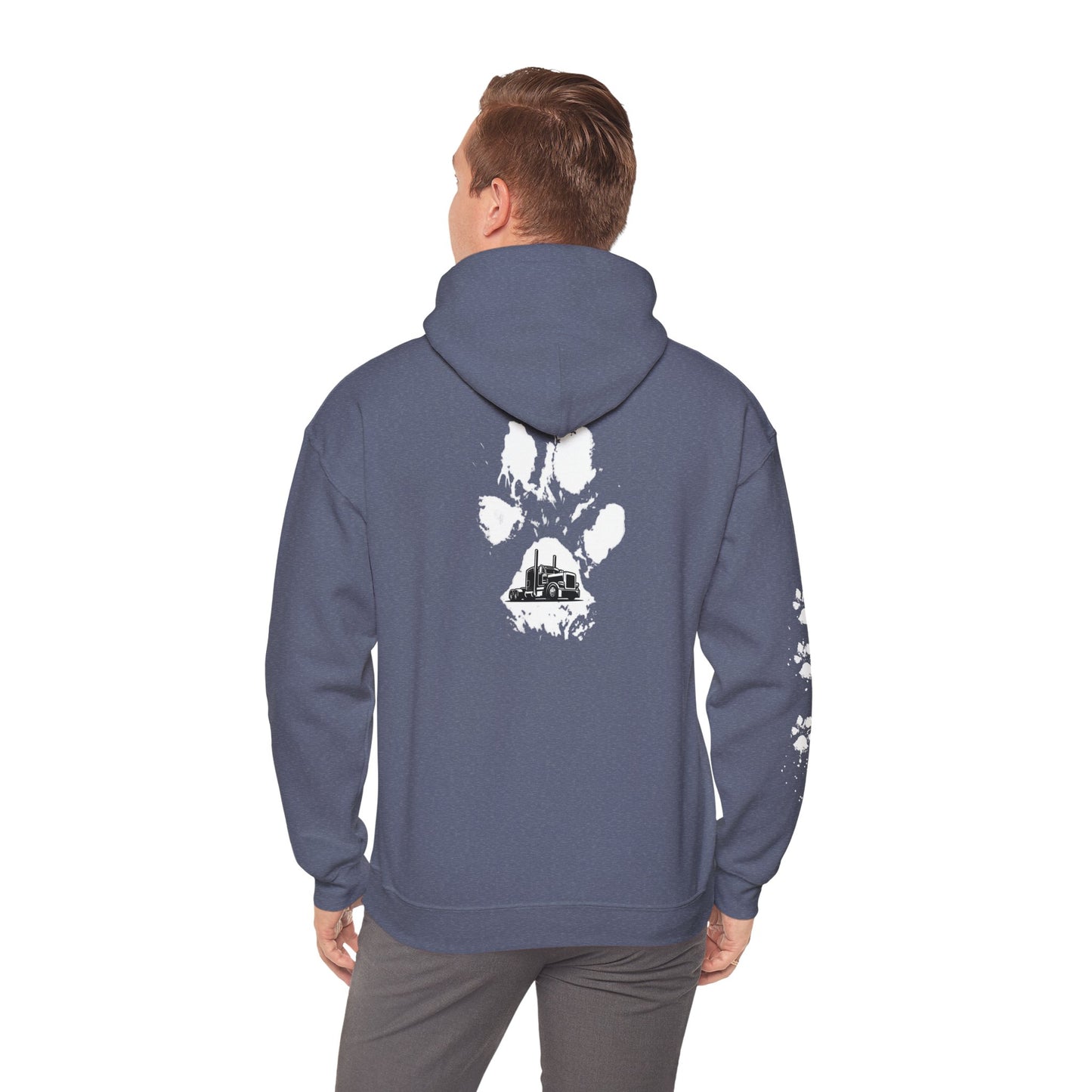 Trucker Paw Print Hoodie