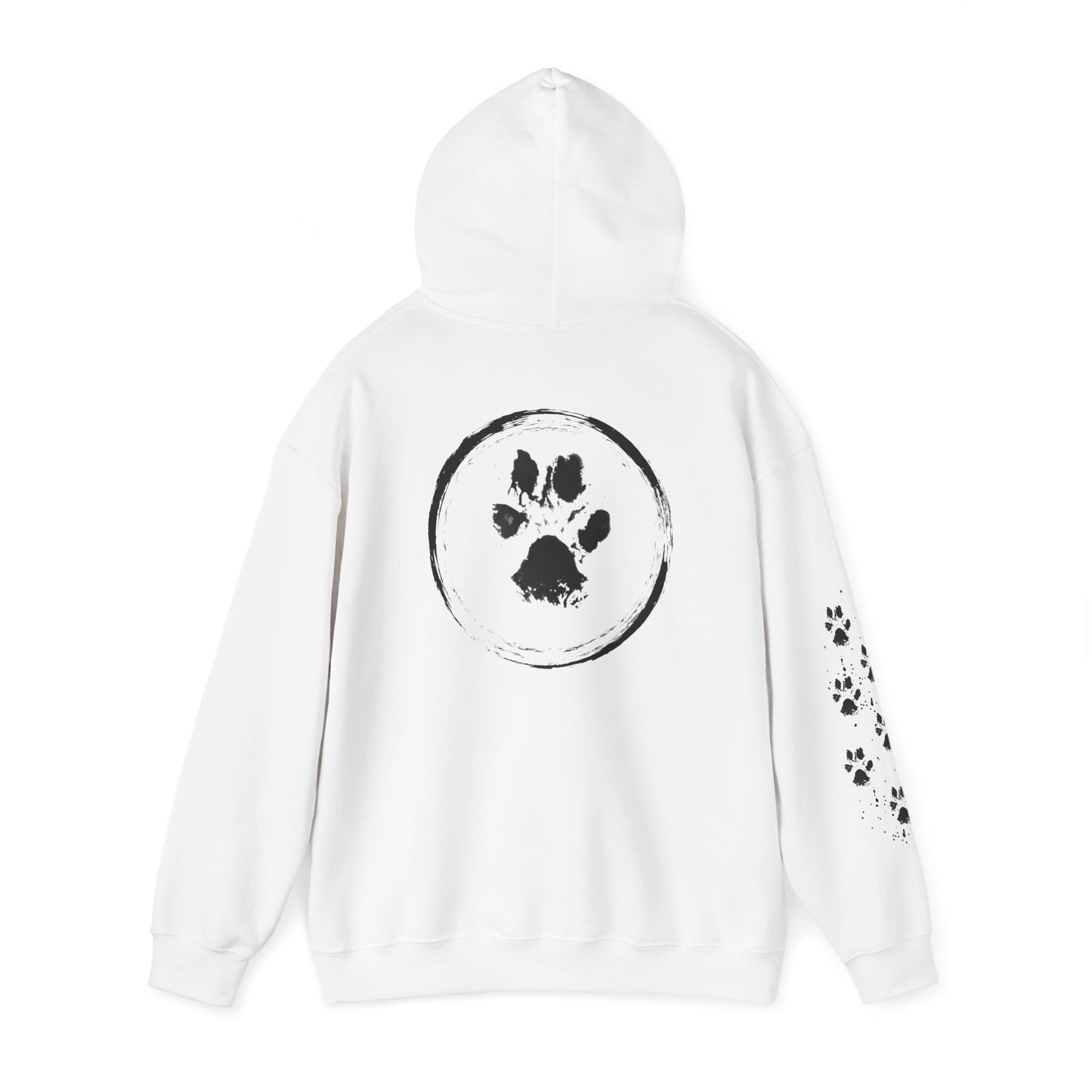 Paw Print Unisex Heavy Blend™ Hooded Sweatshirt - Cozy & Stylish Animal Lover's Gear