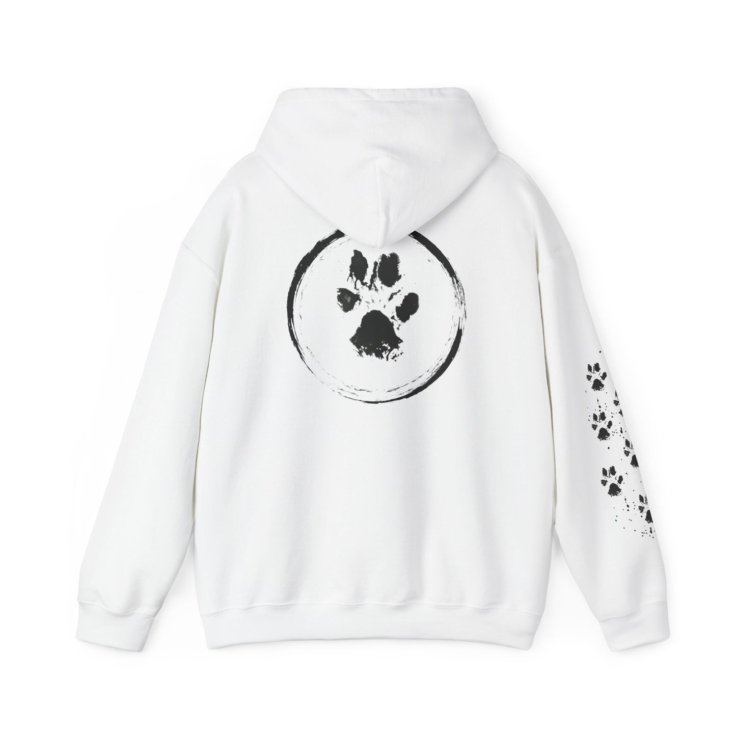 Paw Print Unisex Heavy Blend™ Hooded Sweatshirt - Cozy & Stylish Animal Lover's Gear