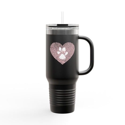 Heartfelt Insulated Travel Mug - 40oz Love Design