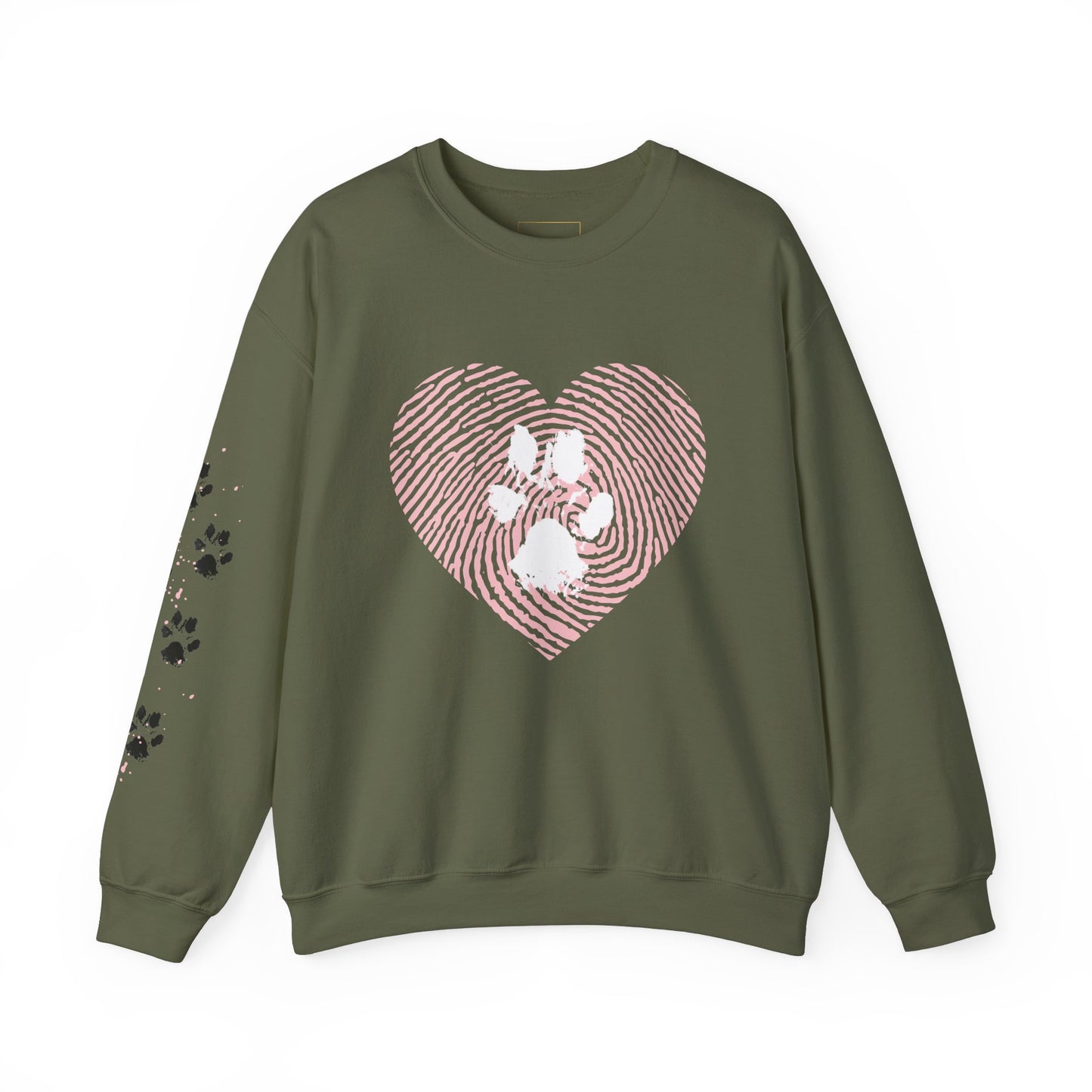 Heart Thumbprint Paw Print Sweatshirt