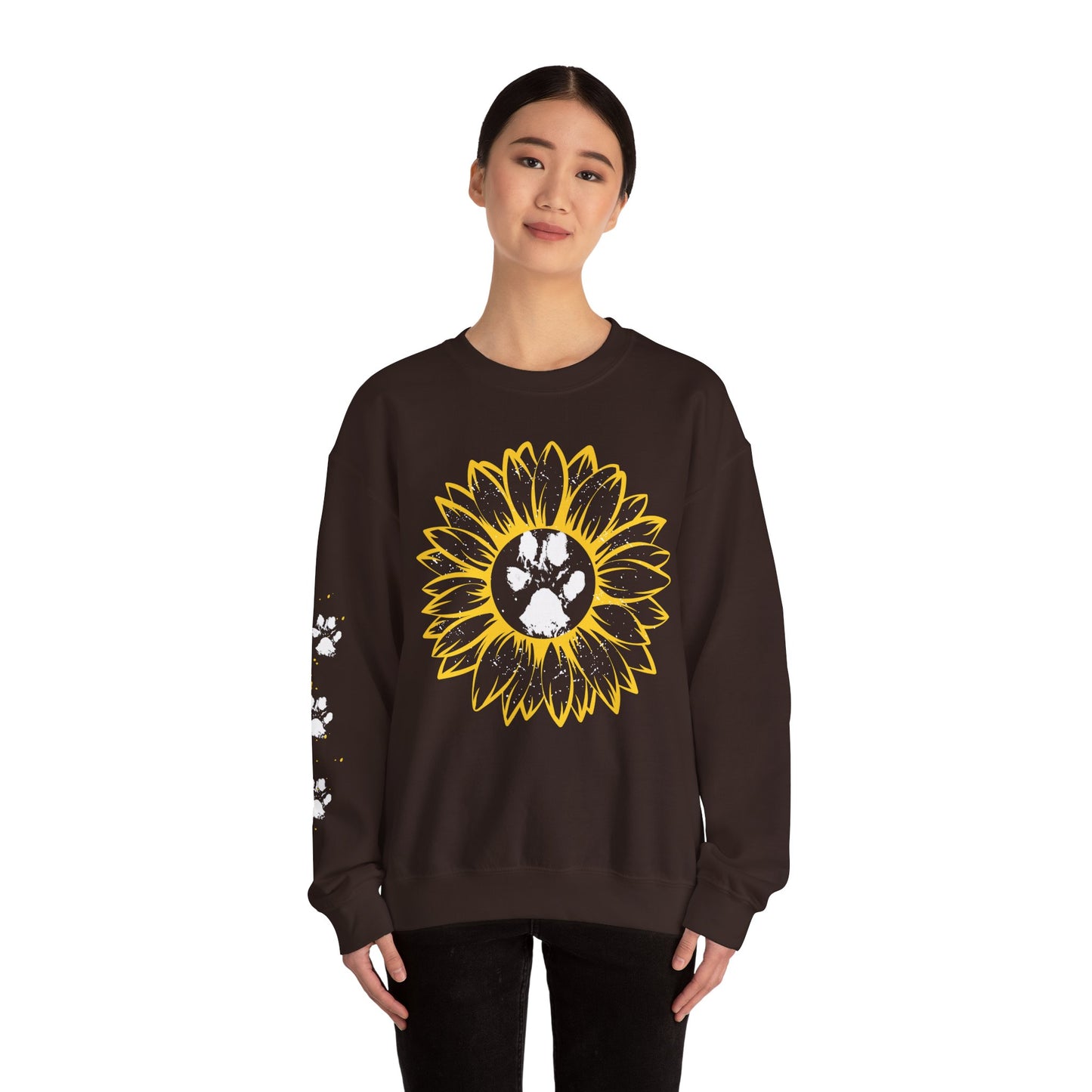 Sunflower Paw Print Sweatshirt