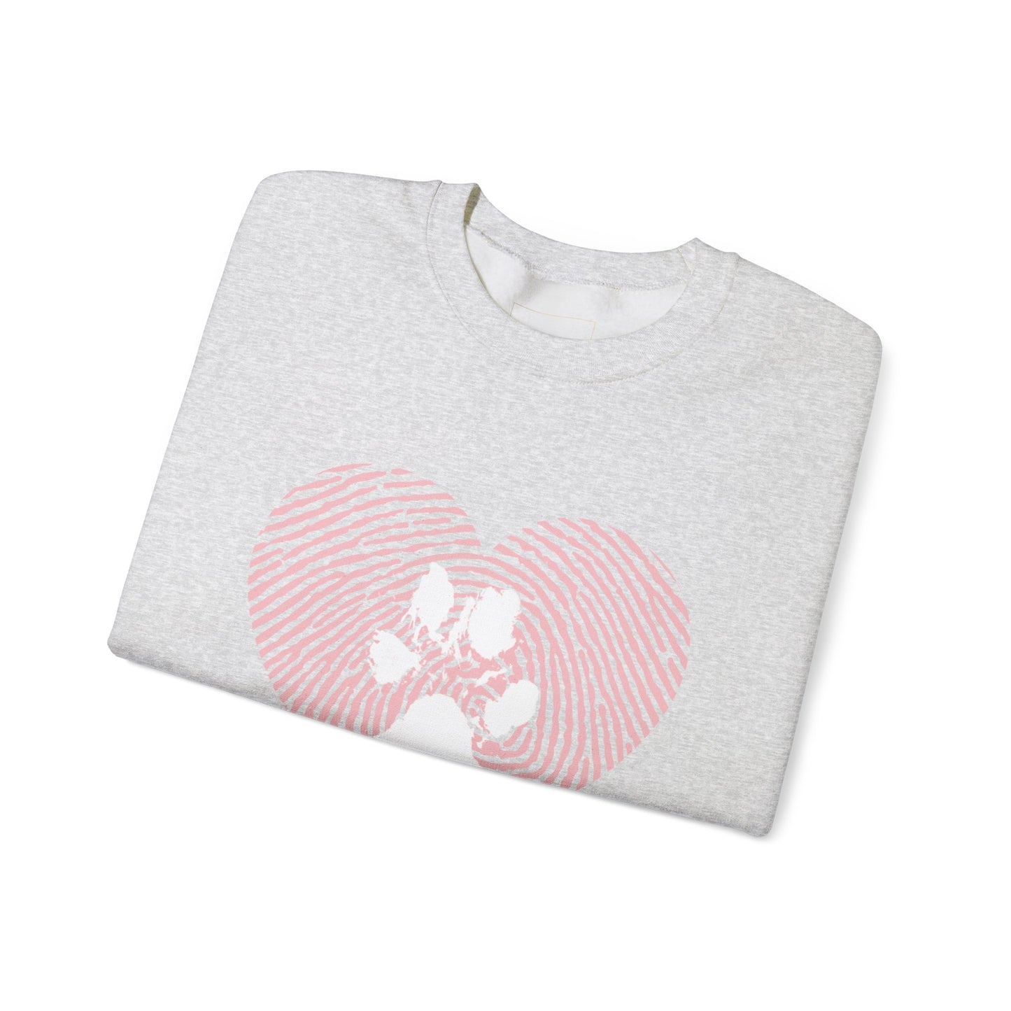 Heart Thumbprint Paw Print Sweatshirt