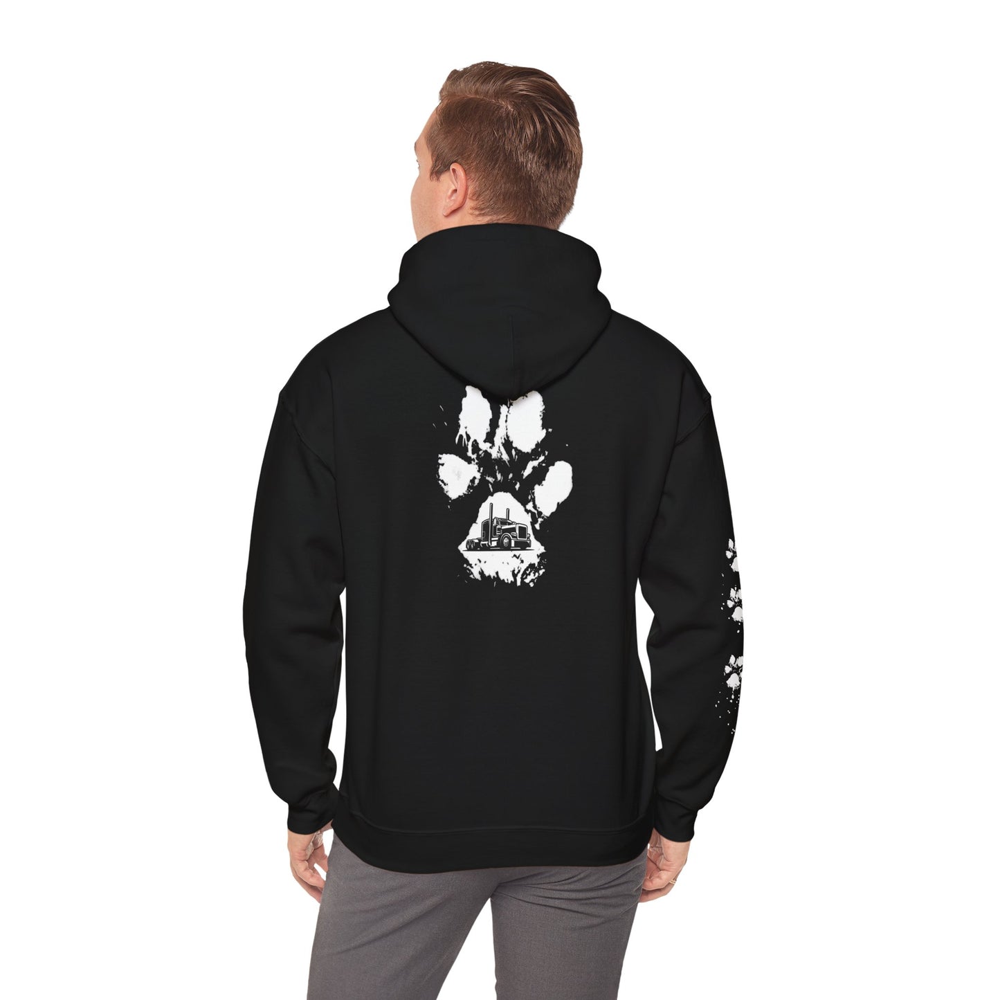 Trucker Paw Print Hoodie