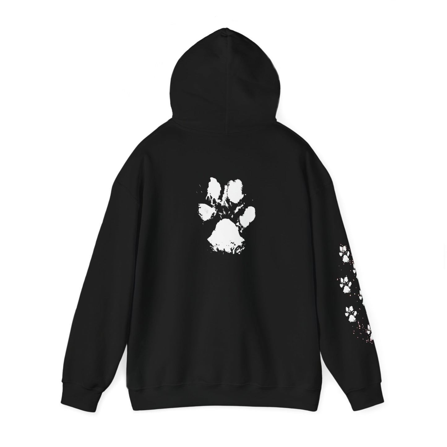 Paw Print Unisex Hooded Sweatshirt - Perfect for Pet Lovers