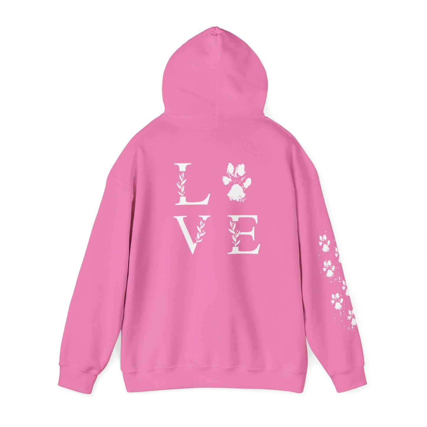 Paw Print Love Hoodie for Animal Lovers