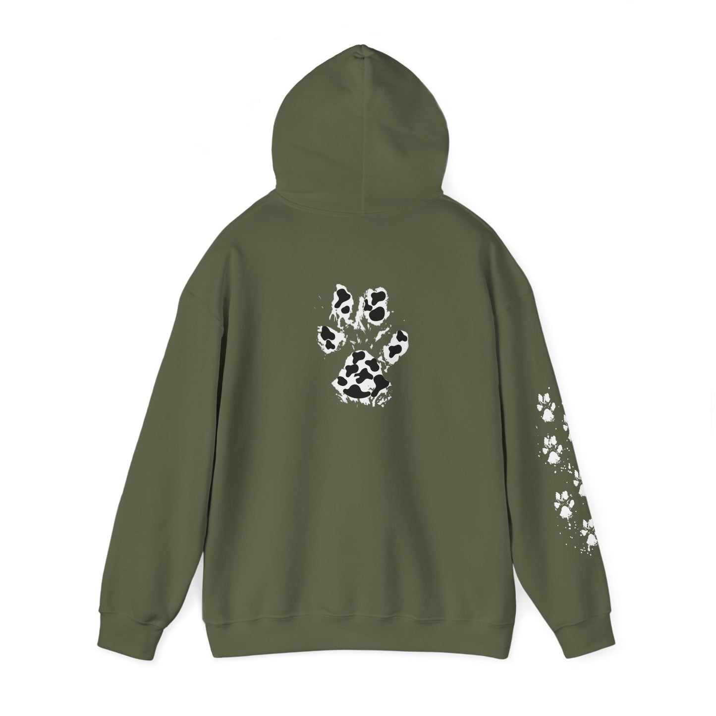 Cow Print Hooded Sweatshirt