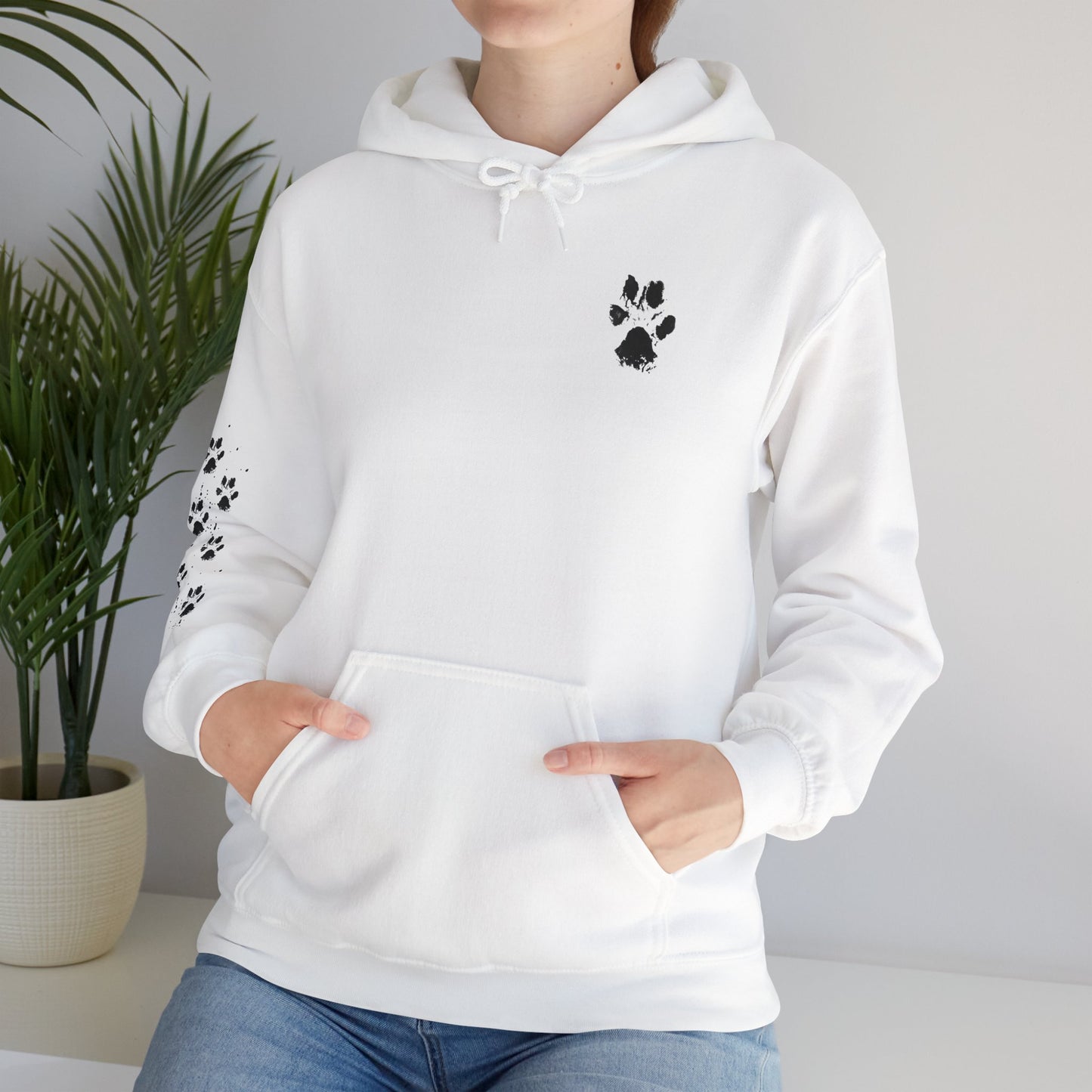 Paw Print Unisex Heavy Blend™ Hooded Sweatshirt - Cozy & Stylish Animal Lover's Gear