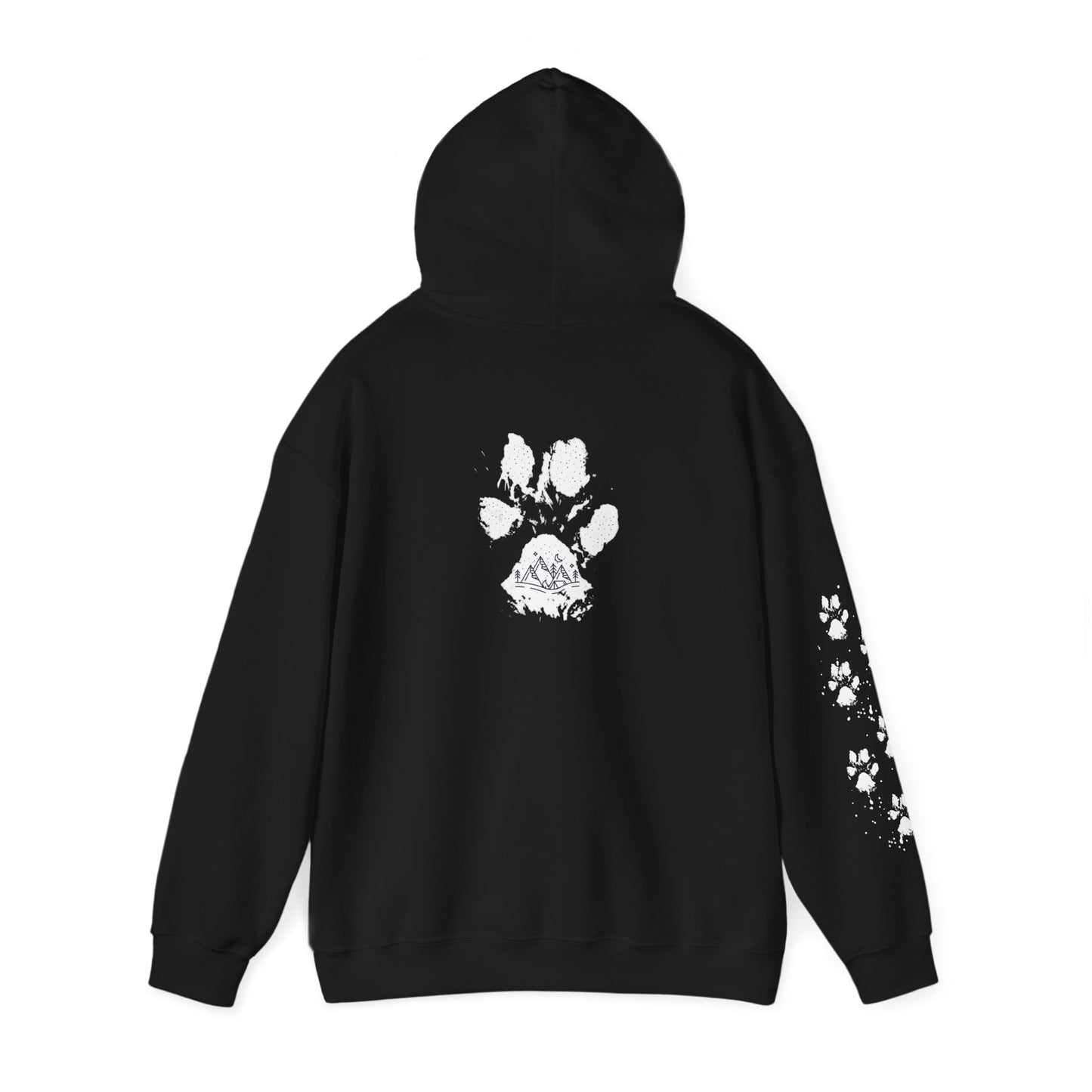 Paw Print Unisex Heavy Blend Hoodie | Cozy Pet Lover Sweatshirt