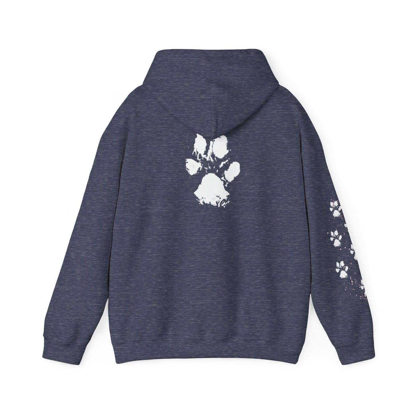 Paw Print Unisex Hooded Sweatshirt - Perfect for Pet Lovers