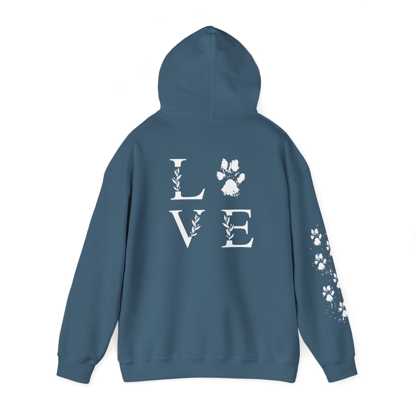 Paw Print Love Hoodie for Animal Lovers