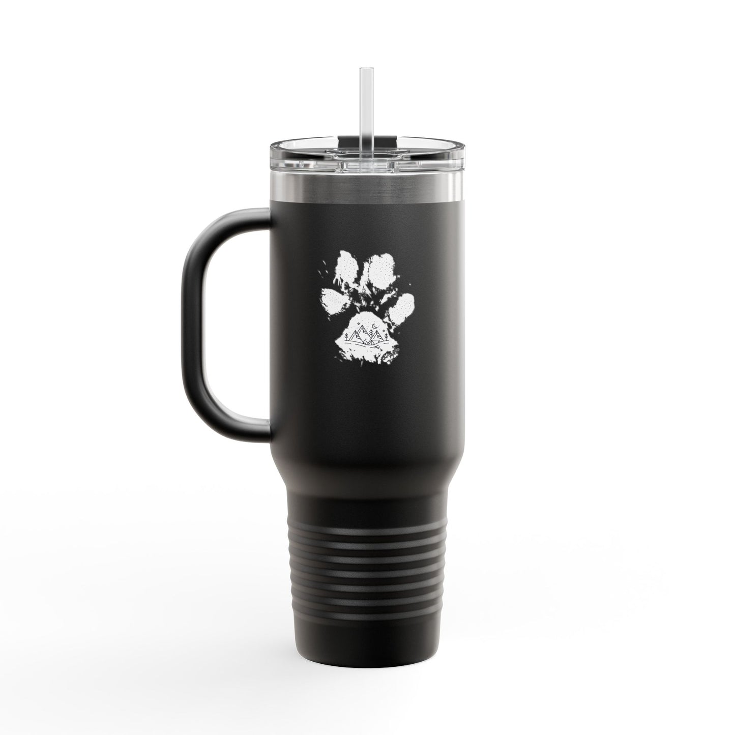 Paw Print Insulated Travel Mug - 40oz for Dog Lovers