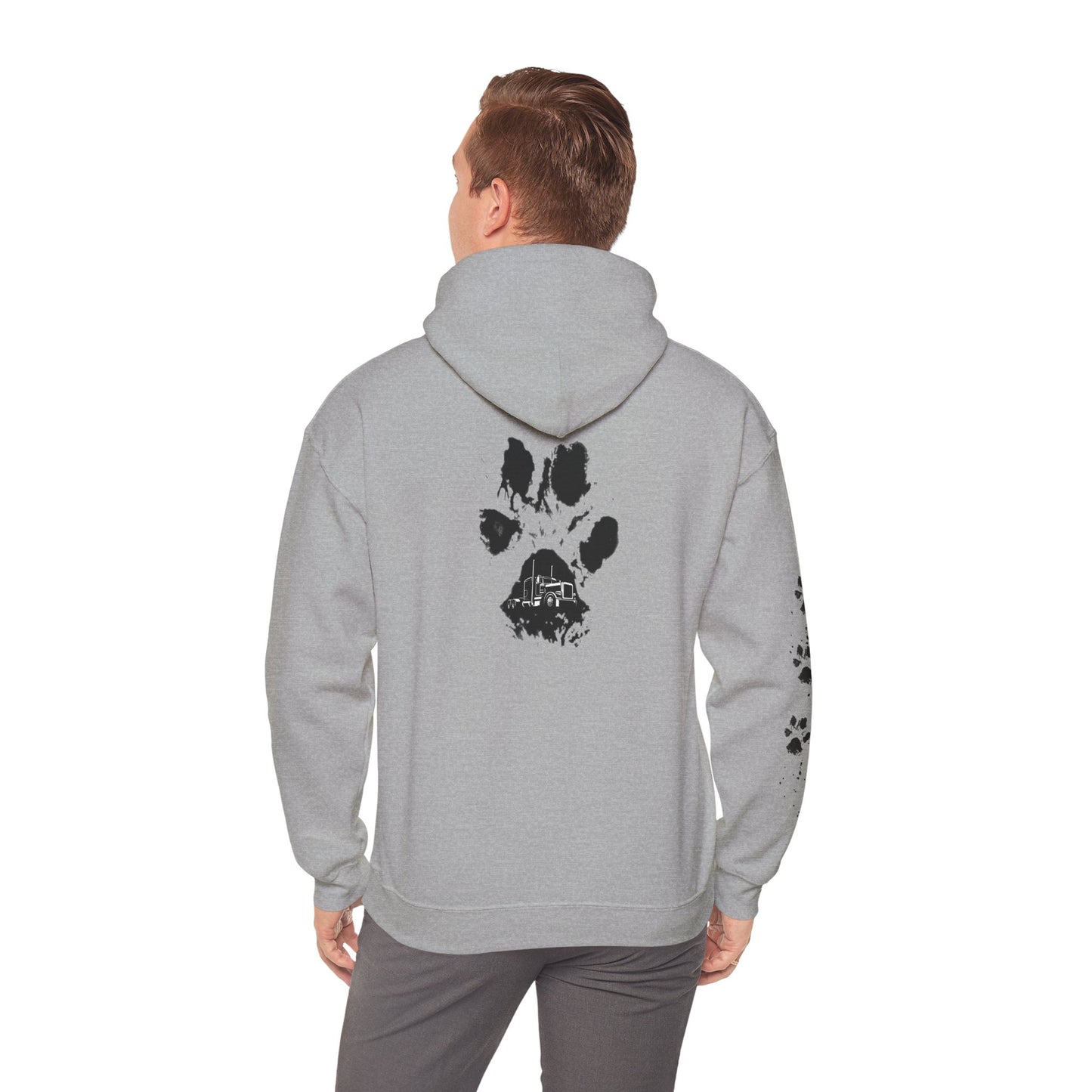 Trucker Paw Print Hoodie