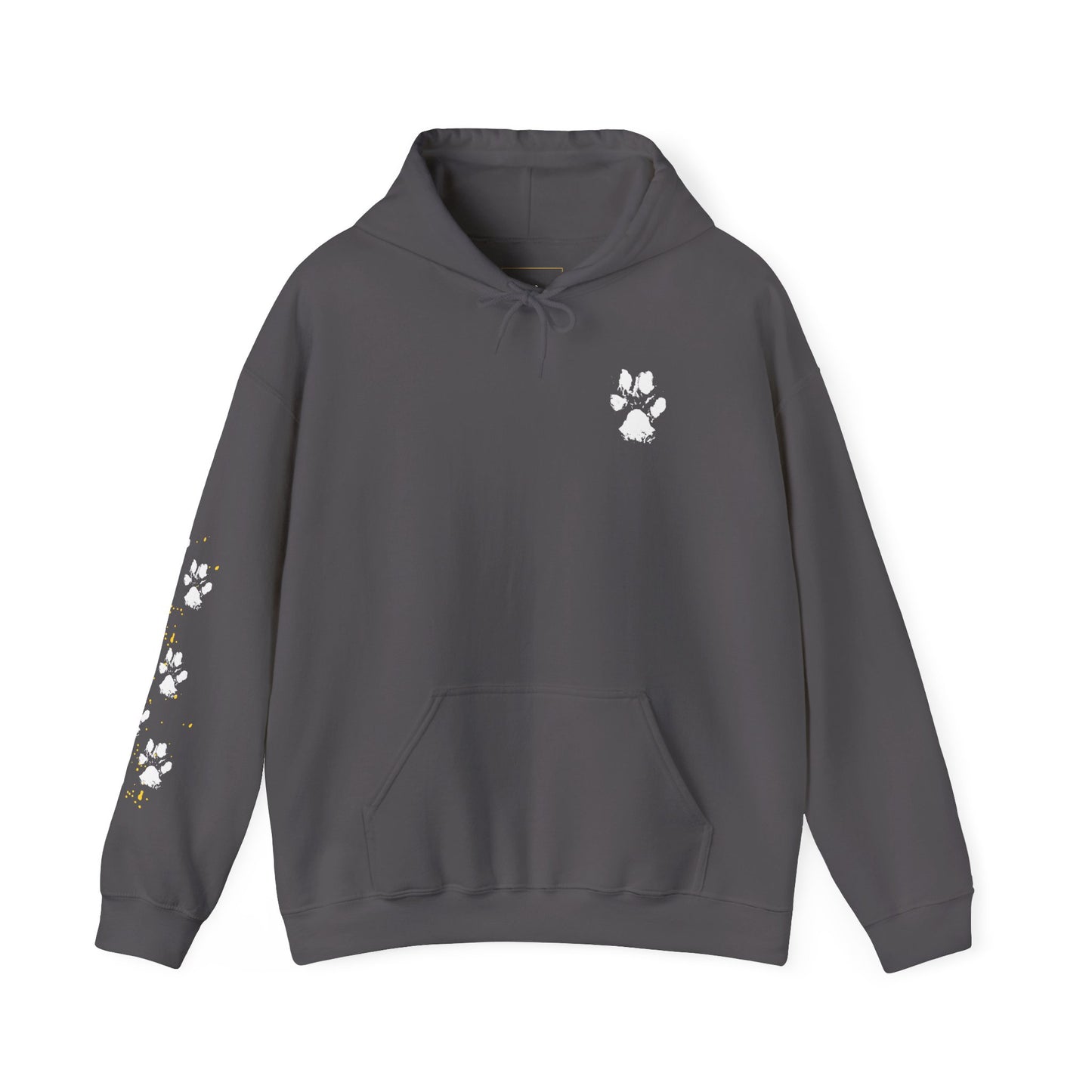 Paw Print & Sunflower Unisex Hoodie – Cozy Pet Lover Sweatshirt