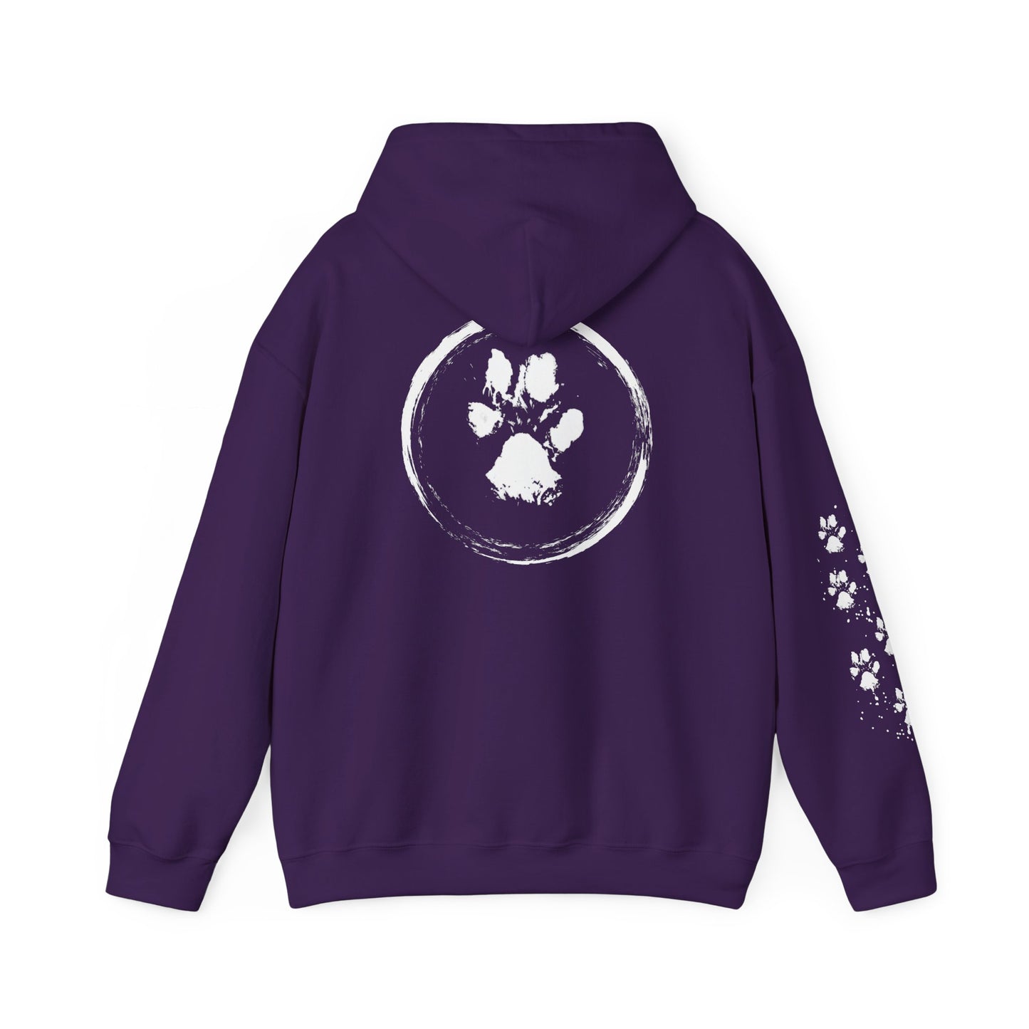 Paw Print Unisex Heavy Blend™ Hooded Sweatshirt - Cozy & Stylish Animal Lover's Gear