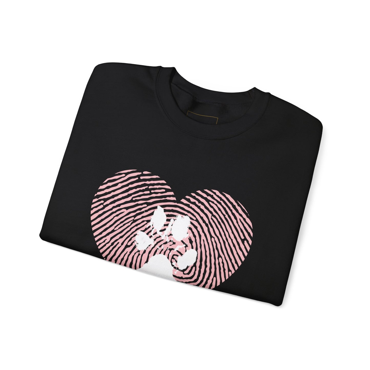 Heart Thumbprint Paw Print Sweatshirt