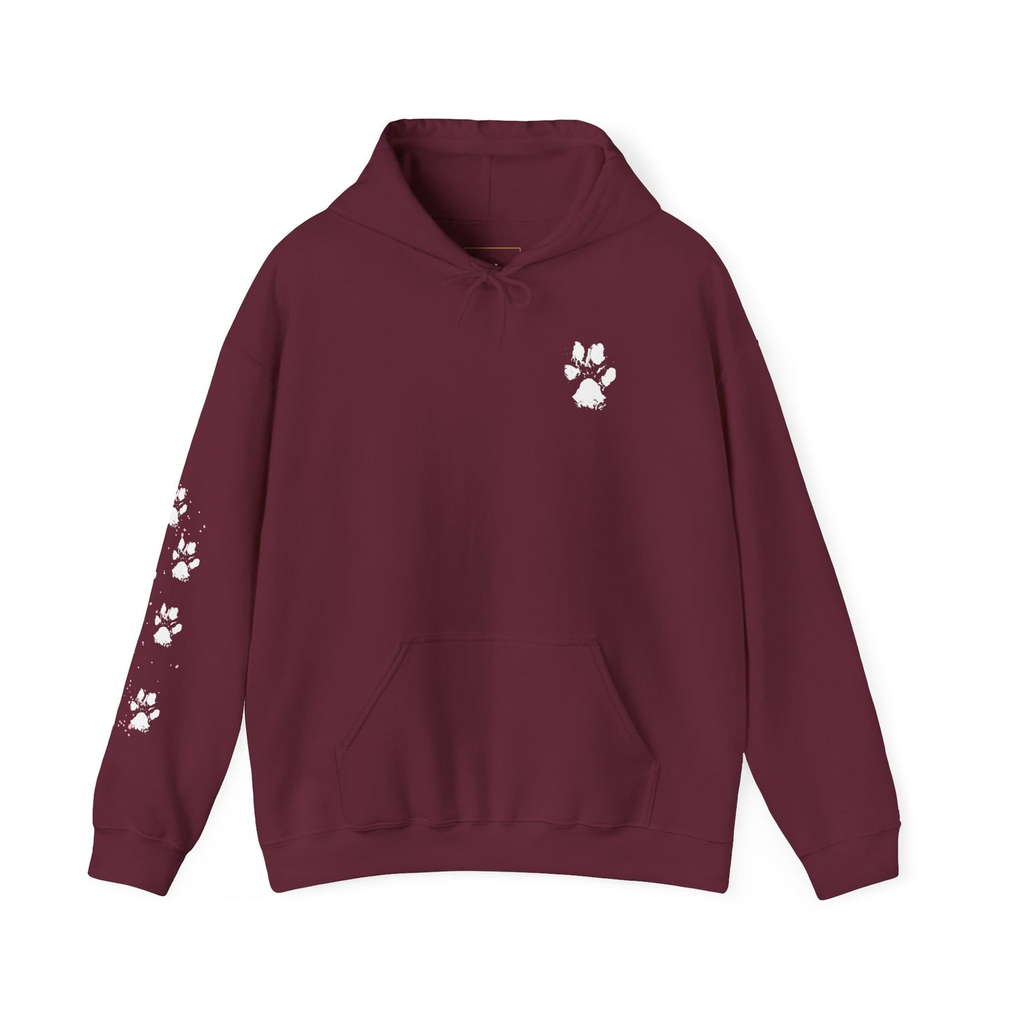 Paw Print Unisex Hooded Sweatshirt - Perfect for Pet Lovers