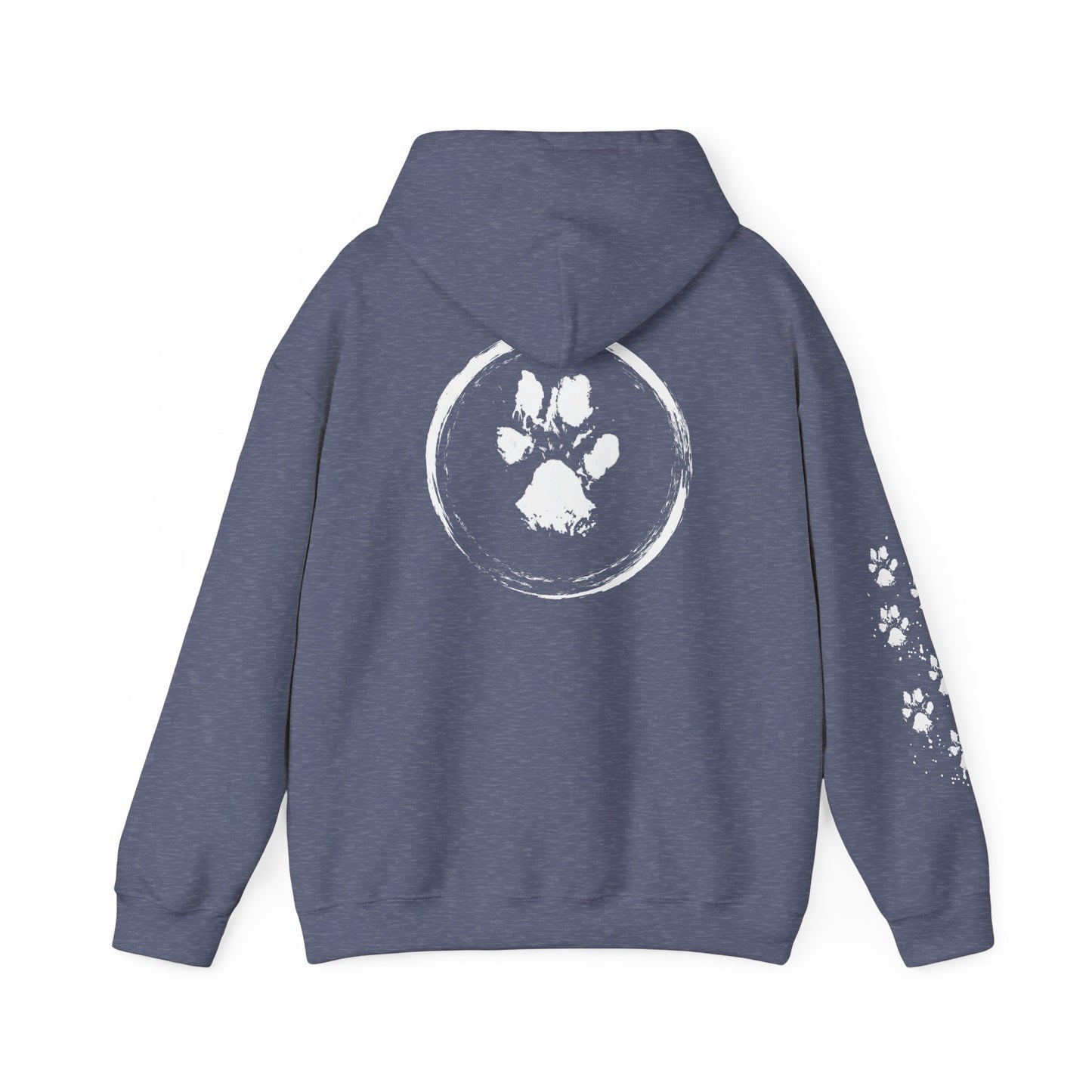 Paw Print Unisex Heavy Blend™ Hooded Sweatshirt - Cozy & Stylish Animal Lover's Gear