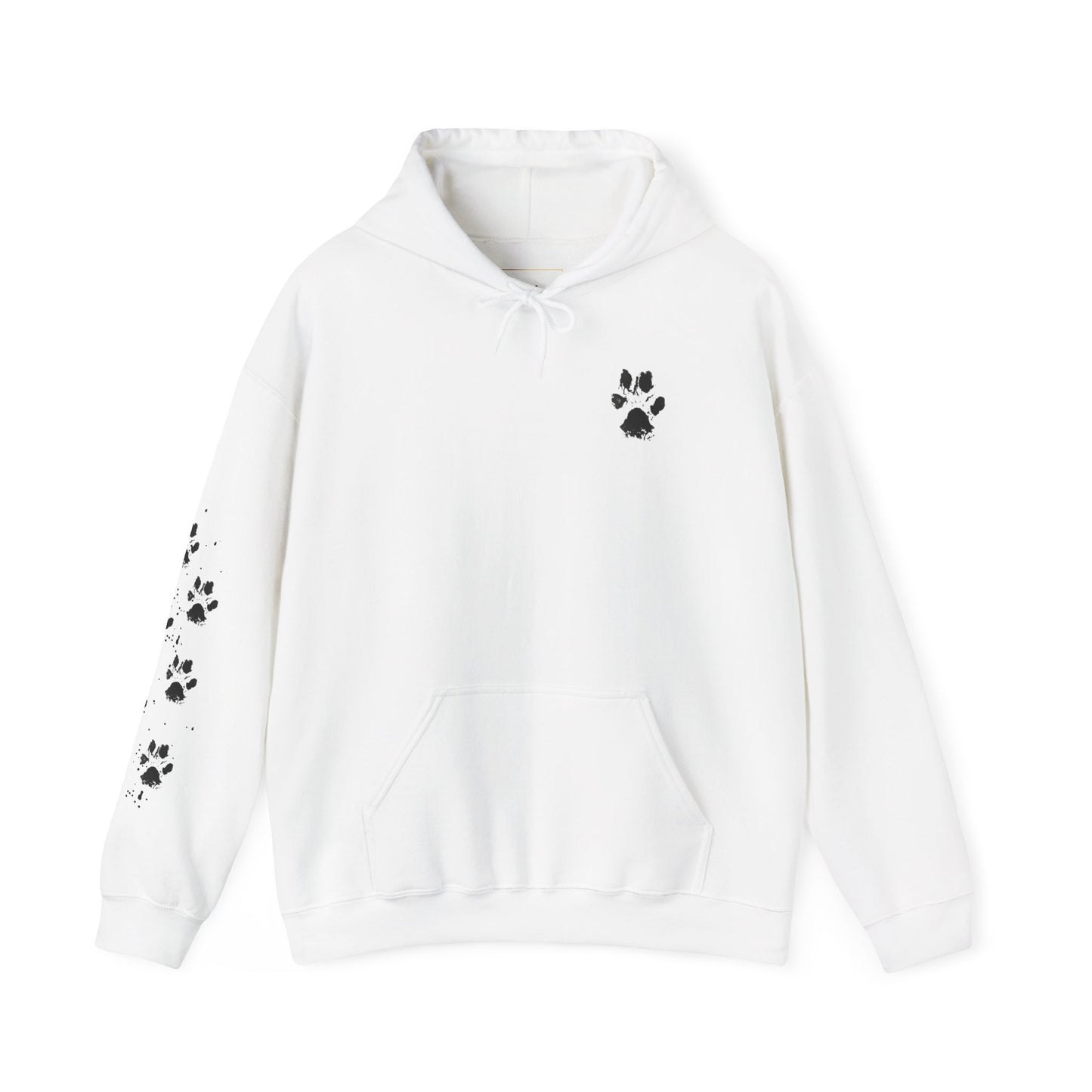 Paw Print Unisex Hooded Sweatshirt - Perfect for Pet Lovers