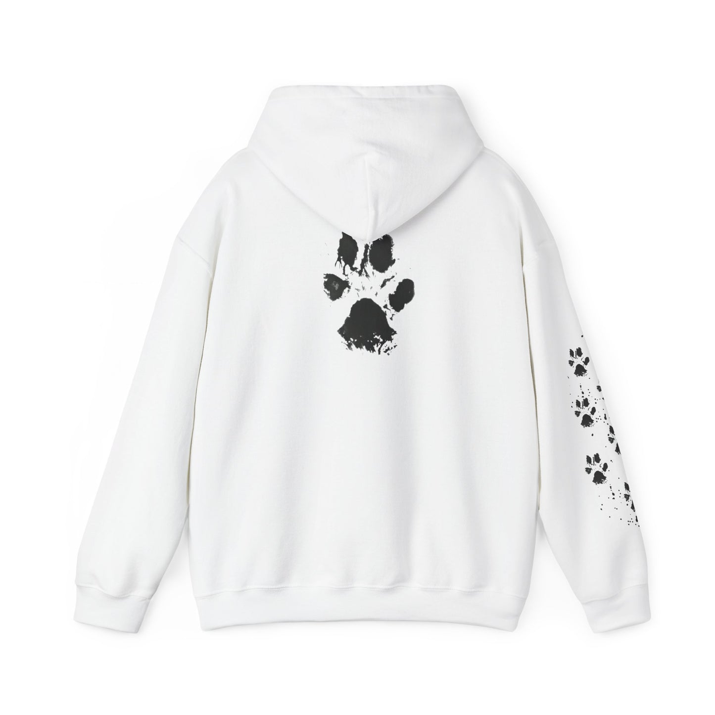 Paw Print Unisex Hooded Sweatshirt - Perfect for Pet Lovers