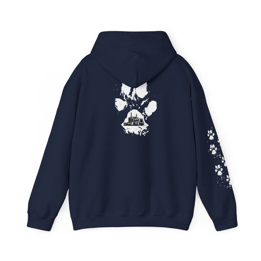 Trucker Paw Print Hoodie