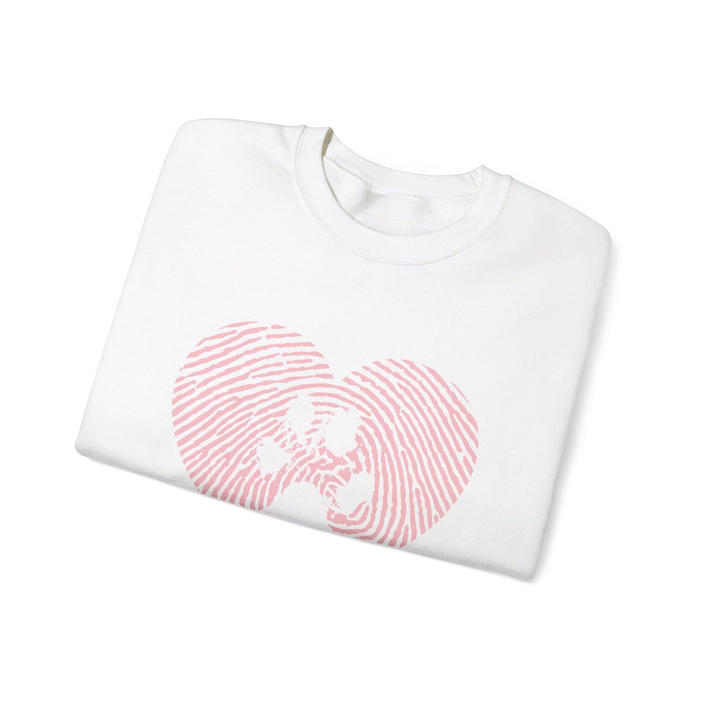 Heart Thumbprint Paw Print Sweatshirt