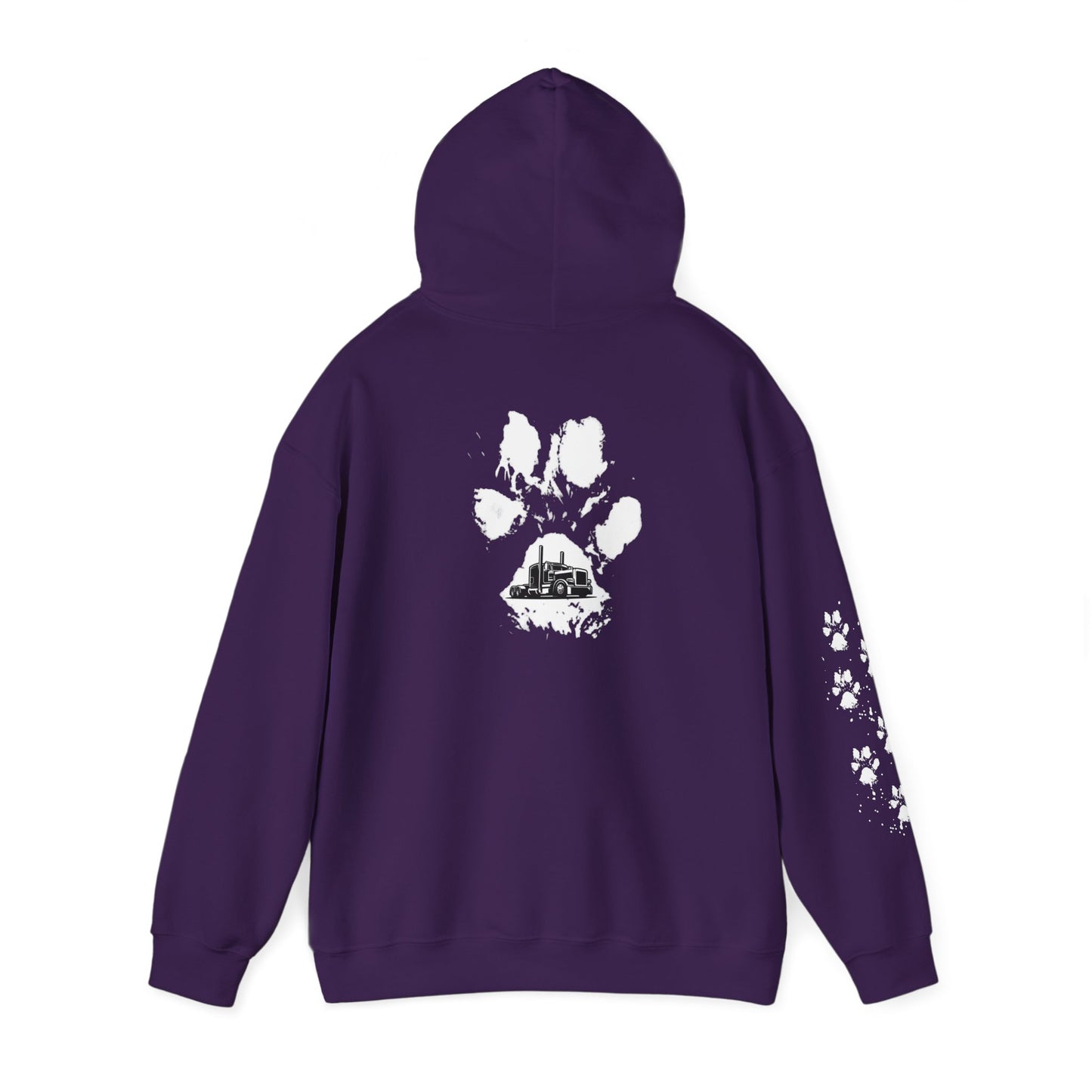 Trucker Paw Print Hoodie