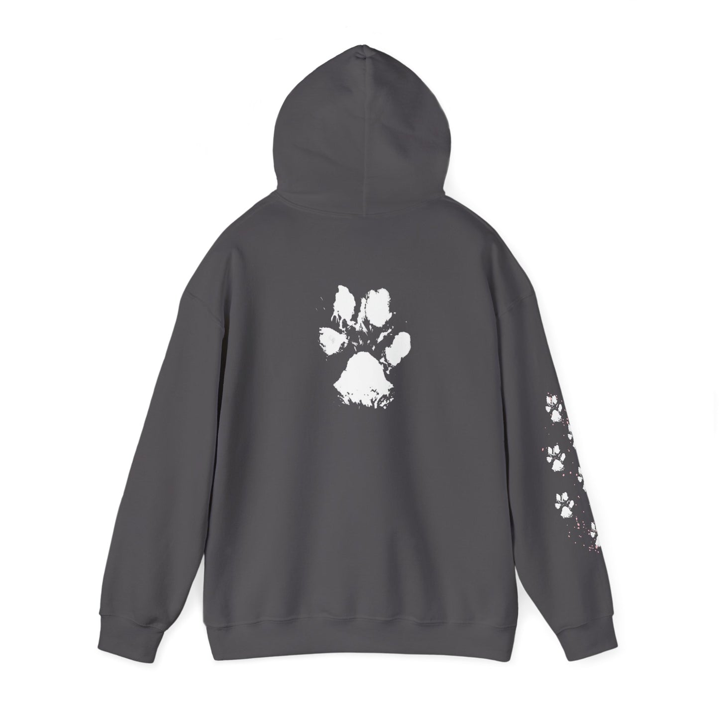 Paw Print Unisex Hooded Sweatshirt - Perfect for Pet Lovers