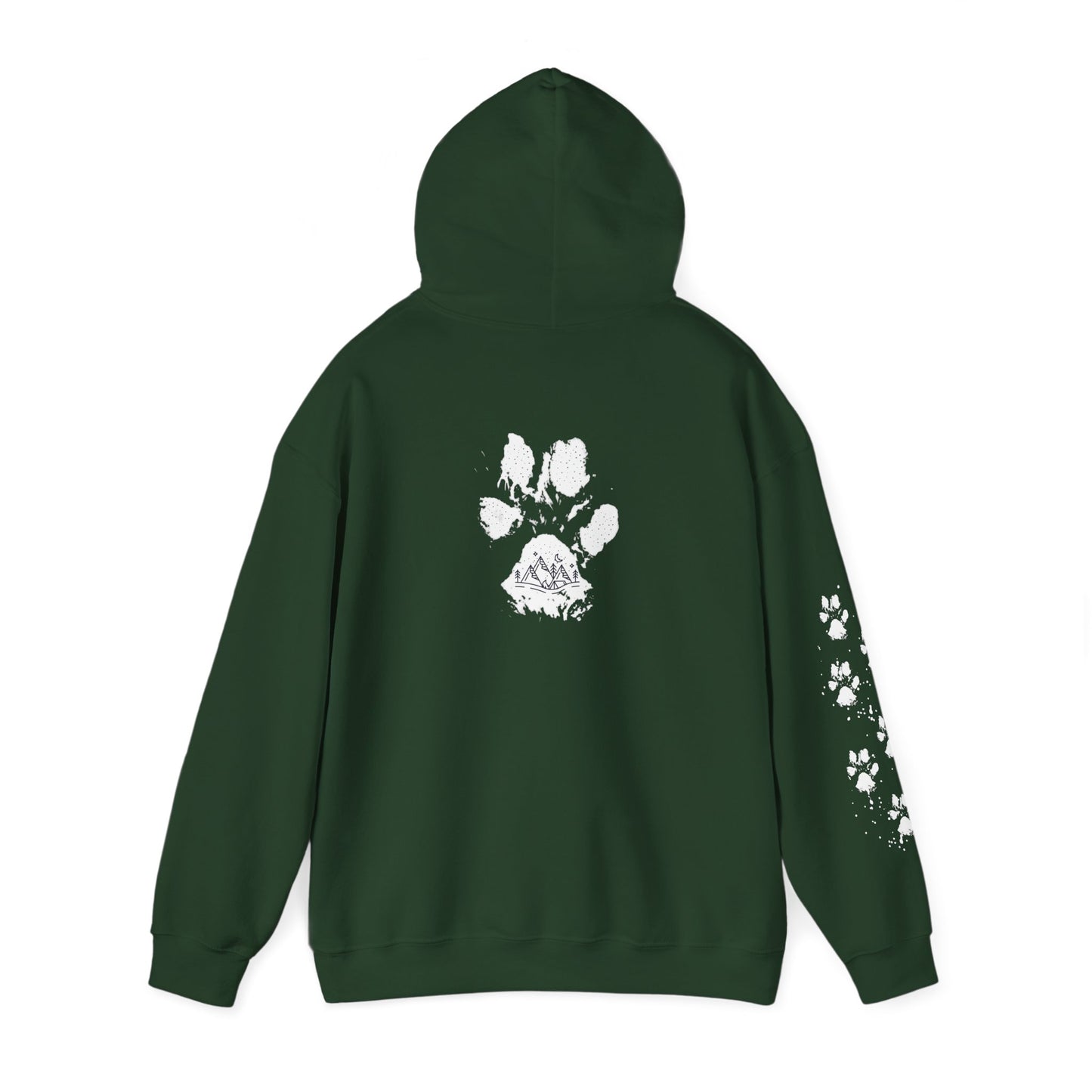 Paw Print Unisex Heavy Blend Hoodie | Cozy Pet Lover Sweatshirt