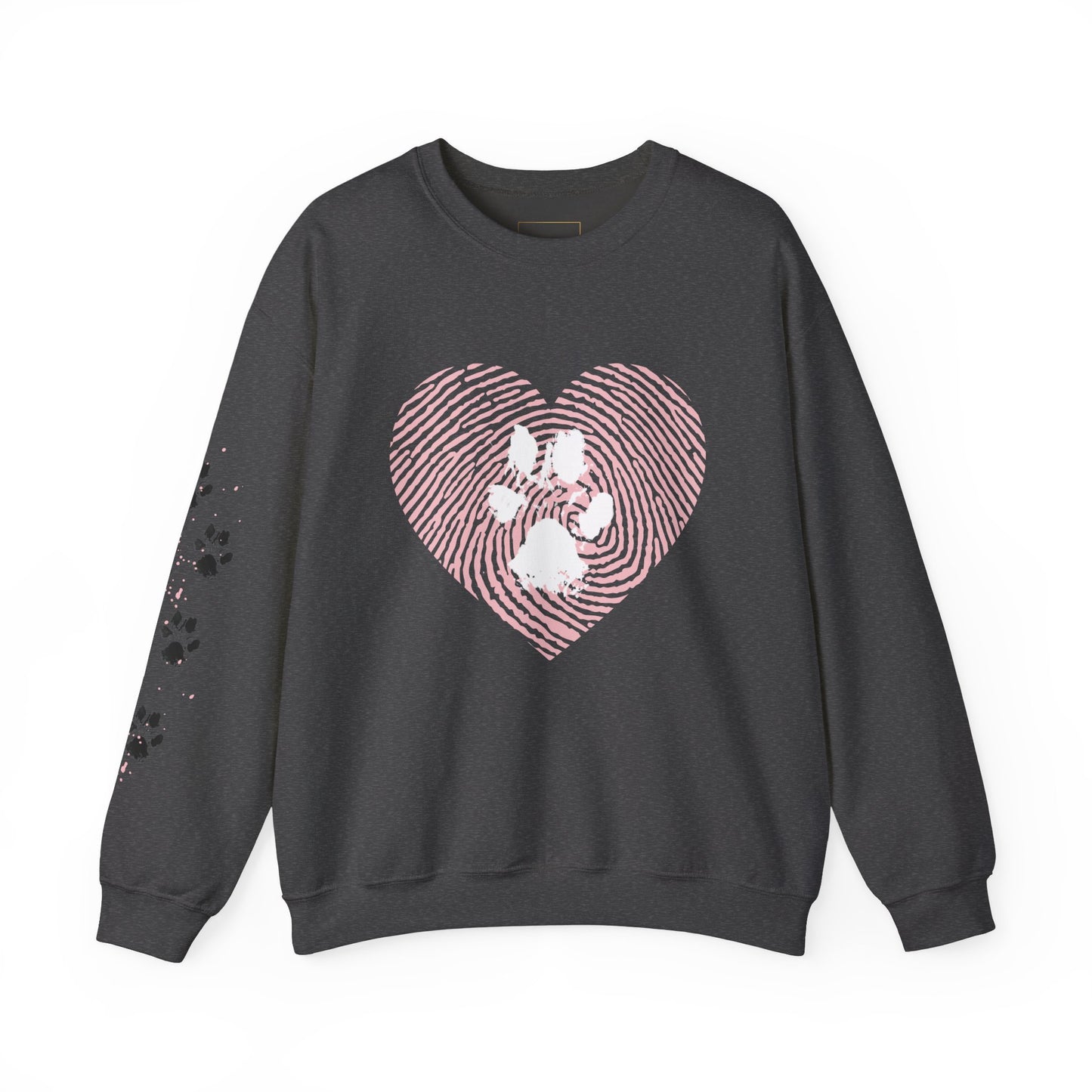 Heart Thumbprint Paw Print Sweatshirt