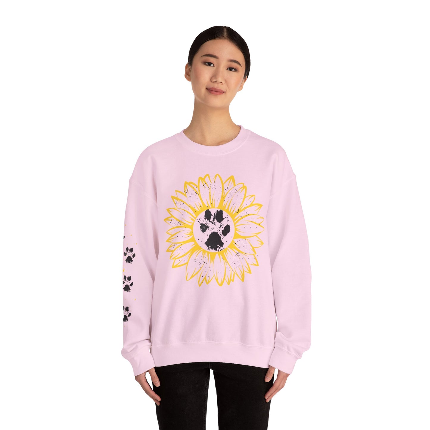 Sunflower Paw Print Sweatshirt