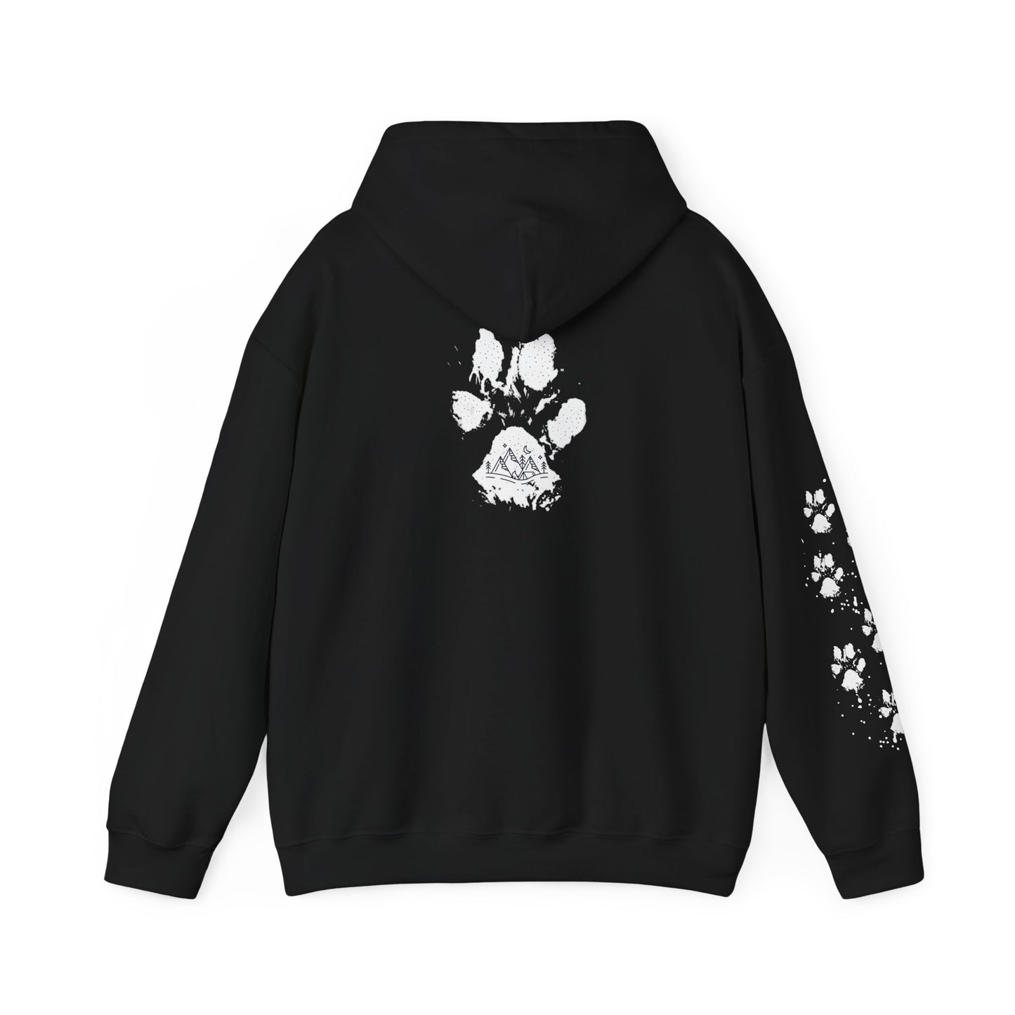 Paw Print Unisex Heavy Blend Hoodie | Cozy Pet Lover Sweatshirt