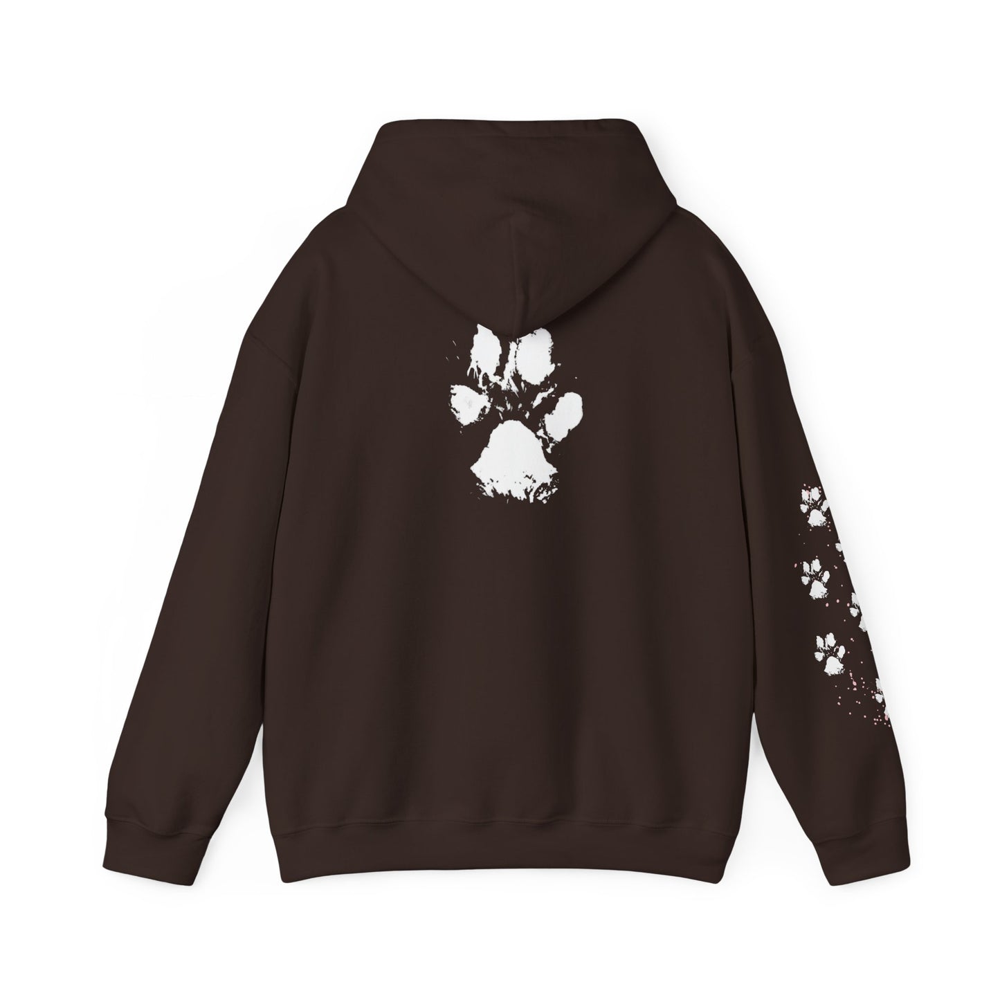 Paw Print Unisex Hooded Sweatshirt - Perfect for Pet Lovers