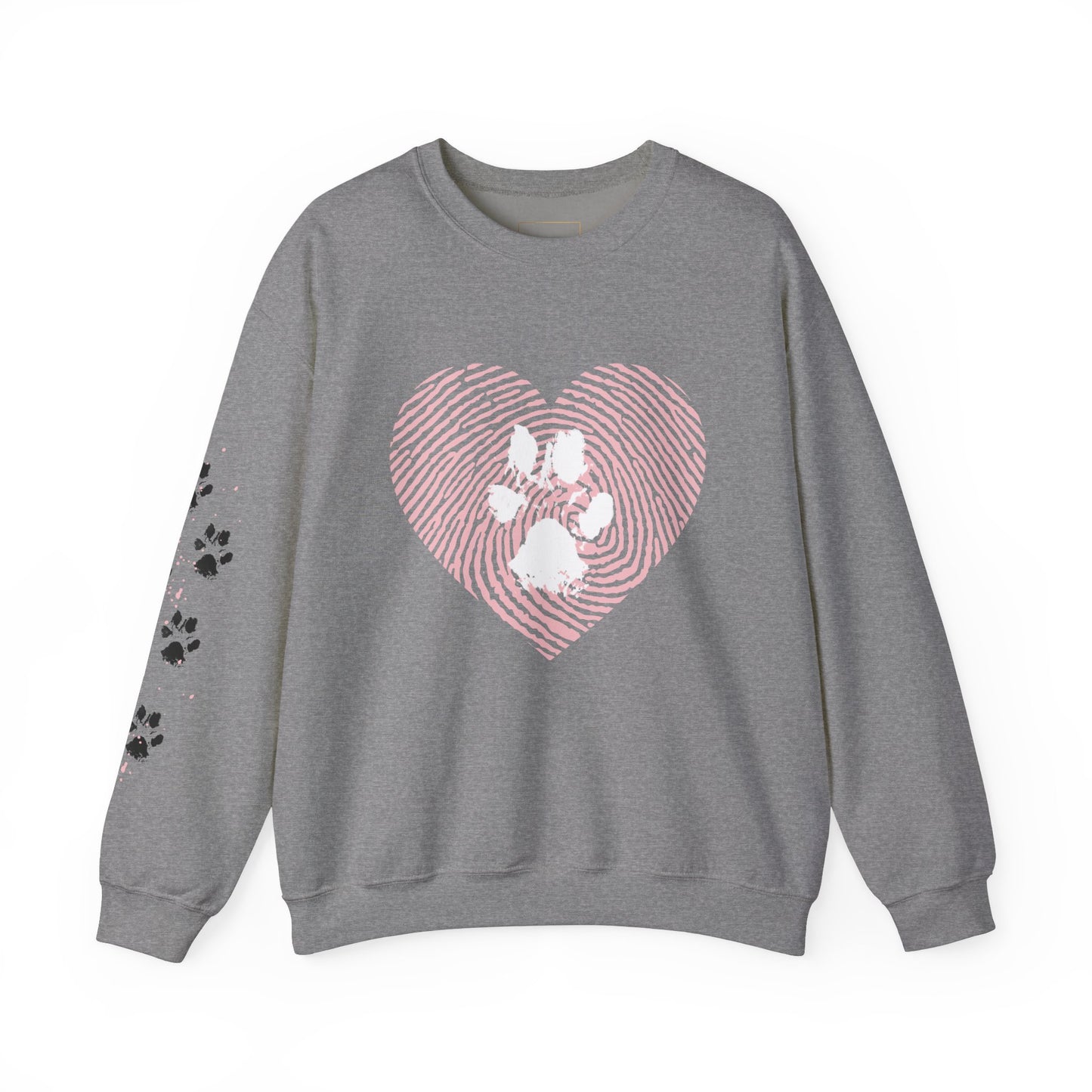 Heart Thumbprint Paw Print Sweatshirt