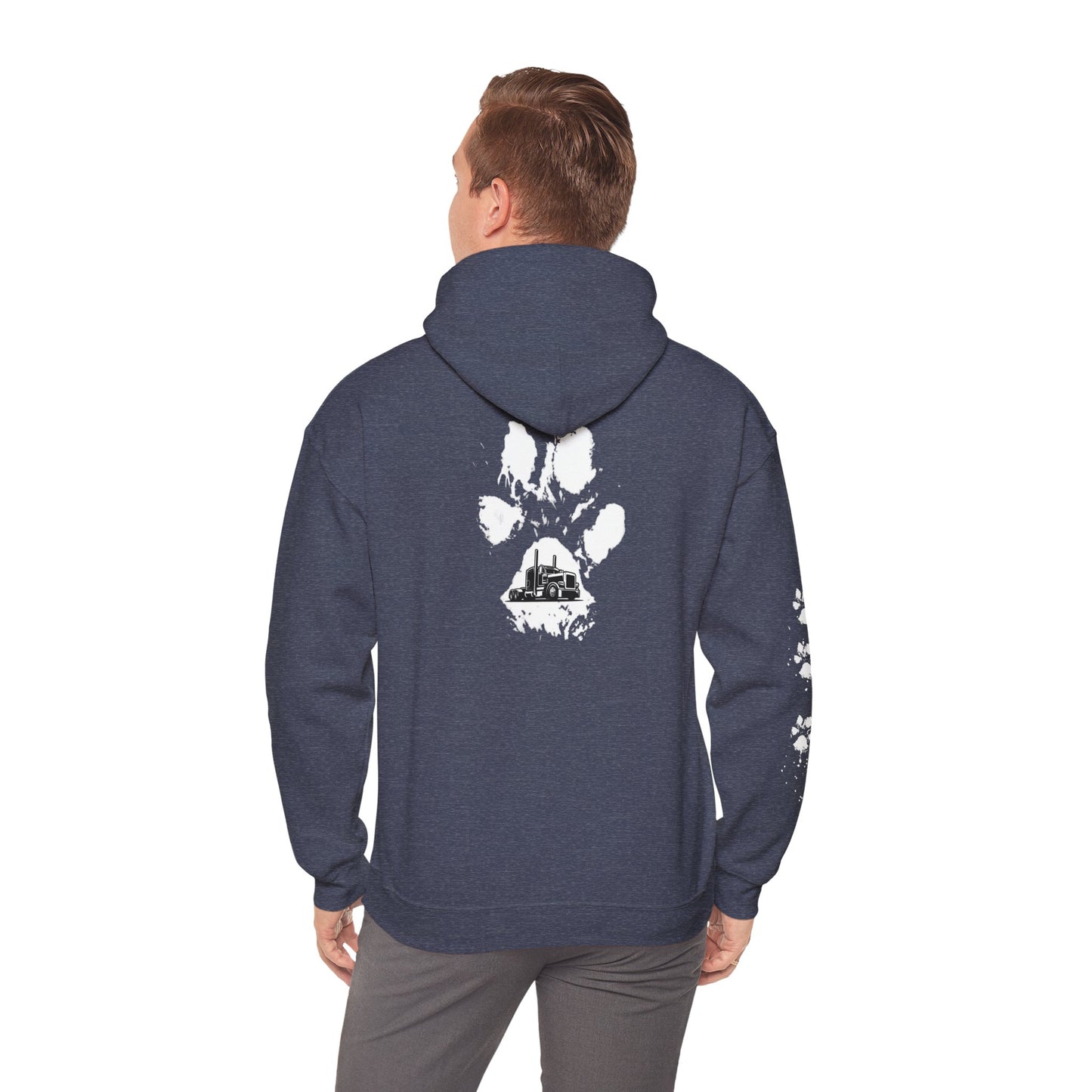 Trucker Paw Print Hoodie