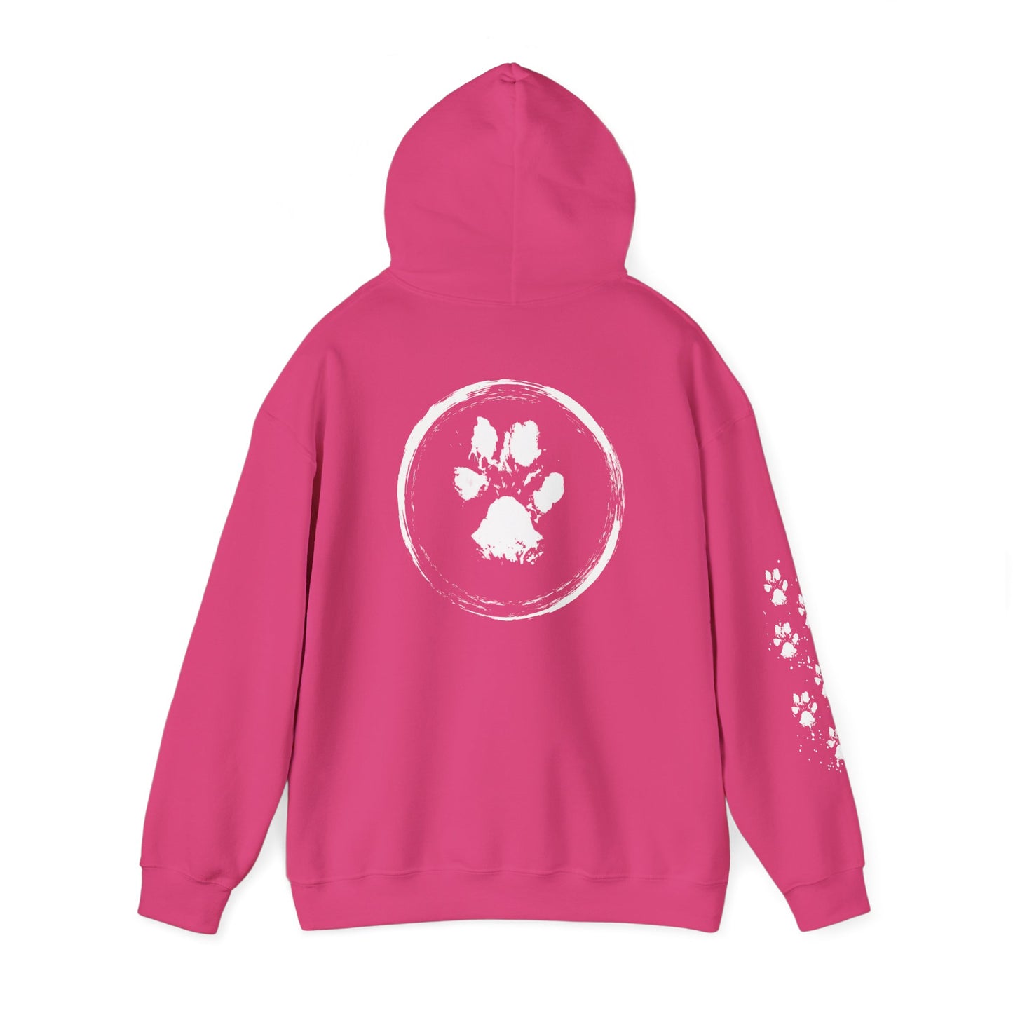 Paw Print Unisex Heavy Blend™ Hooded Sweatshirt - Cozy & Stylish Animal Lover's Gear