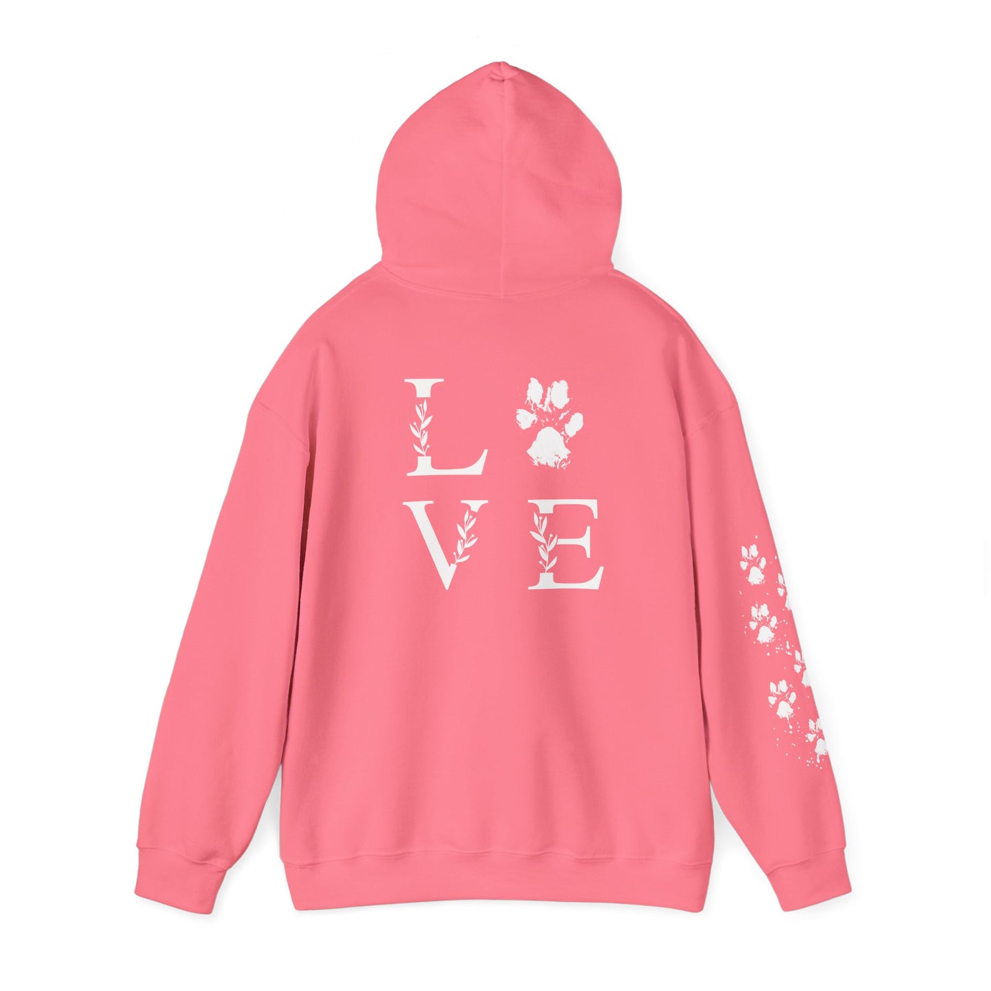 Paw Print Love Hoodie for Animal Lovers