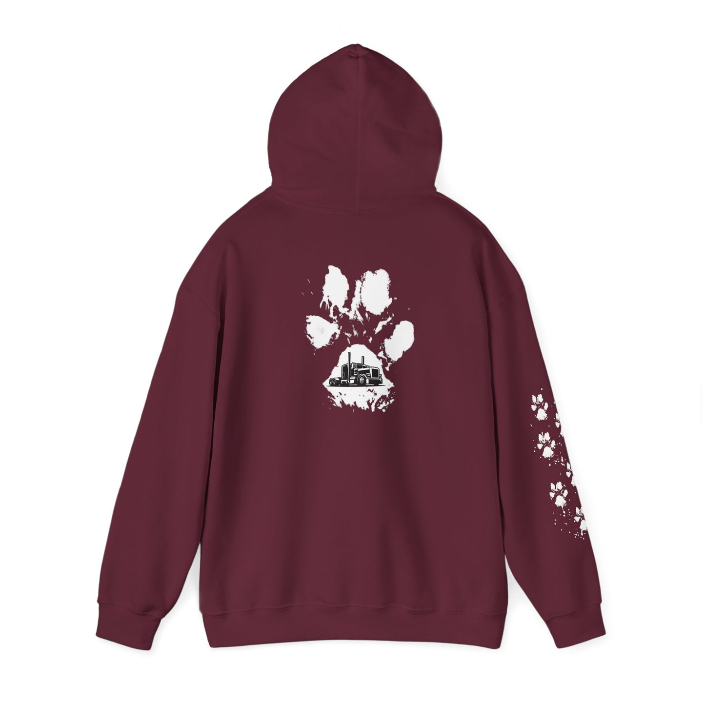 Trucker Paw Print Hoodie