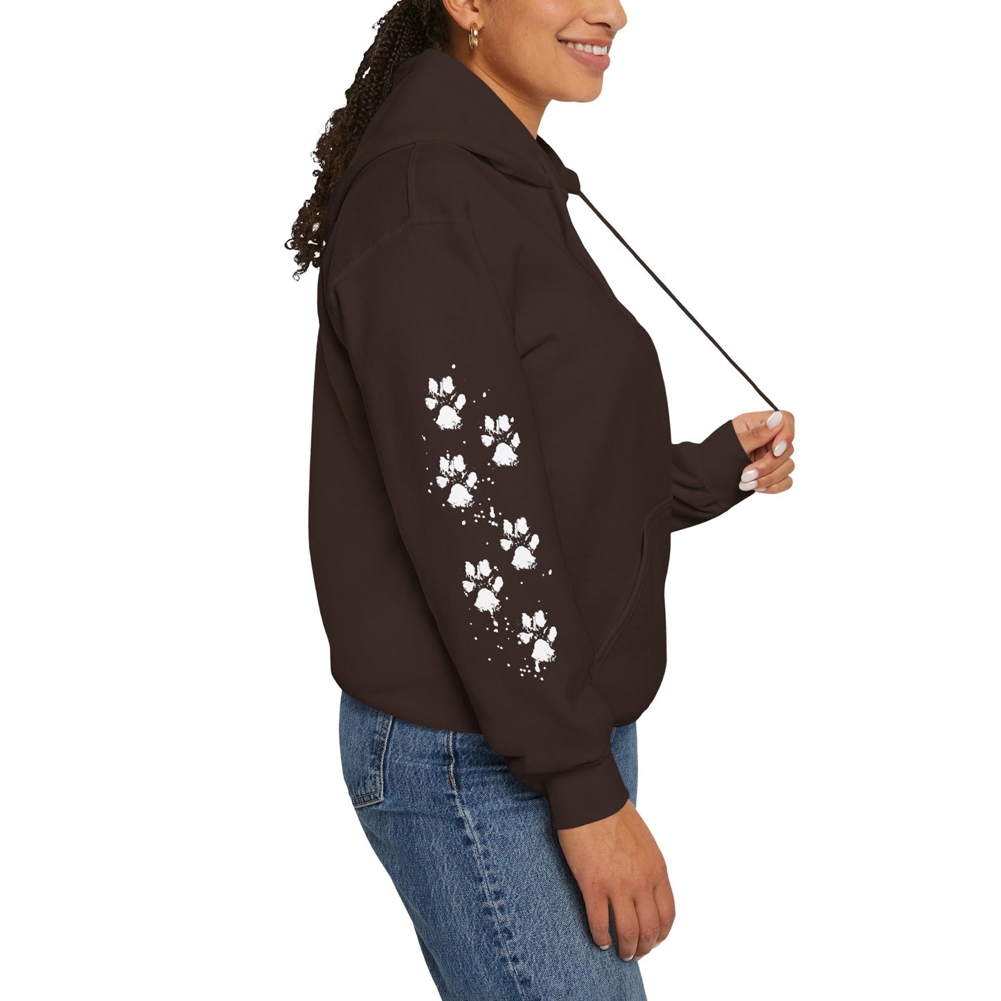 Paw Print Unisex Heavy Blend Hoodie | Cozy Pet Lover Sweatshirt