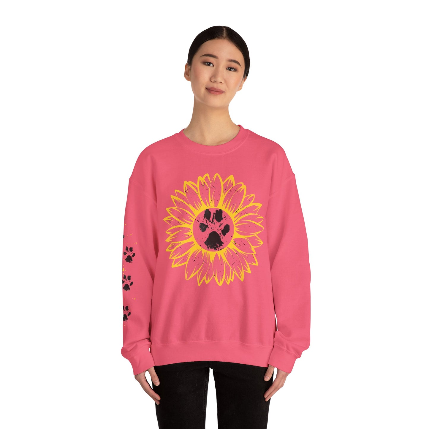 Sunflower Paw Print Sweatshirt