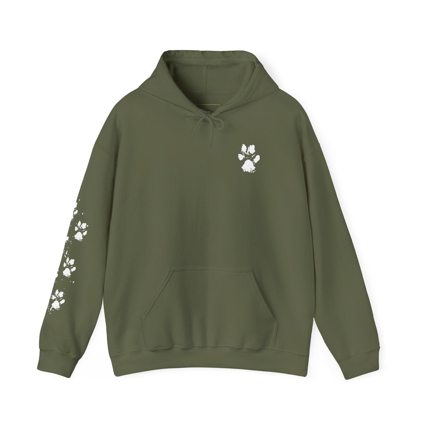 Paw Print Unisex Heavy Blend Hoodie | Cozy Pet Lover Sweatshirt