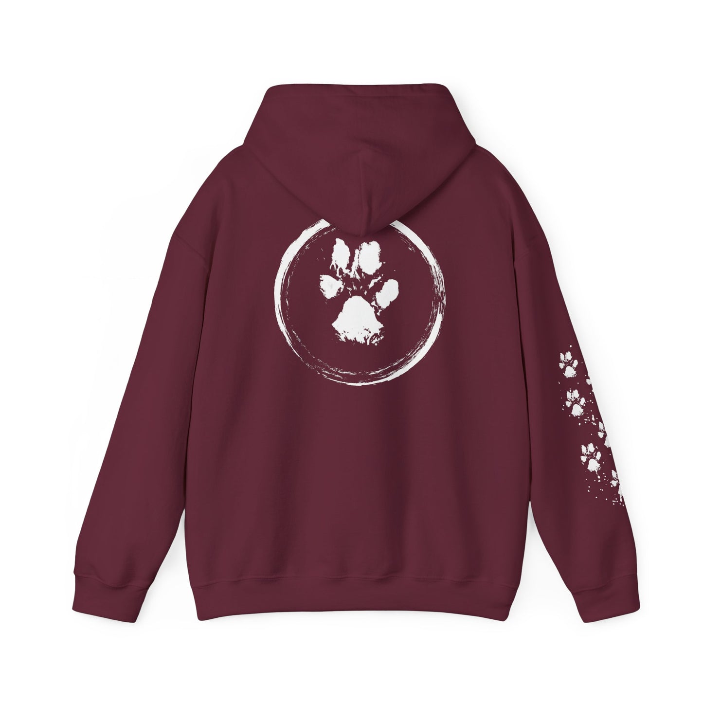 Paw Print Unisex Heavy Blend™ Hooded Sweatshirt - Cozy & Stylish Animal Lover's Gear