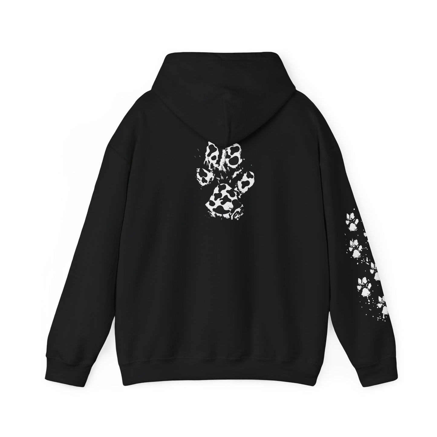 Cow Print Hooded Sweatshirt