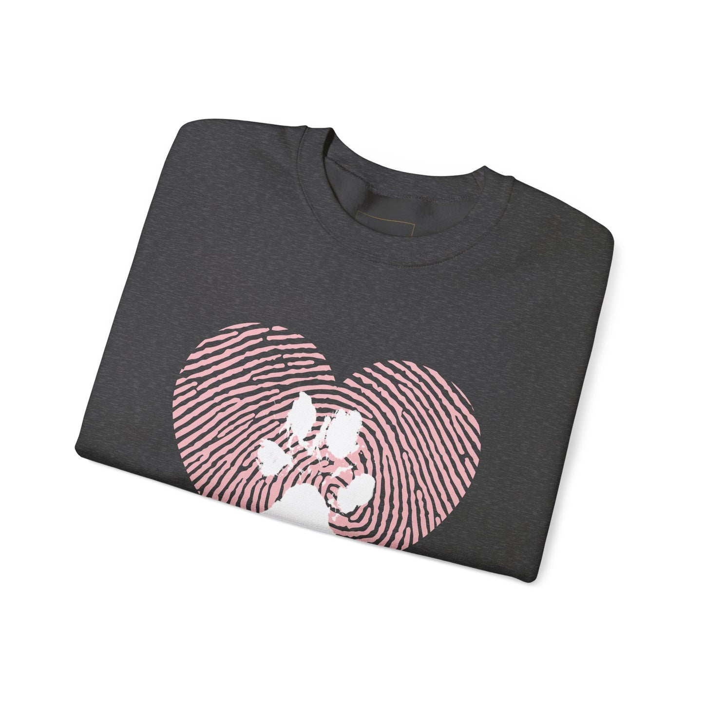 Heart Thumbprint Paw Print Sweatshirt