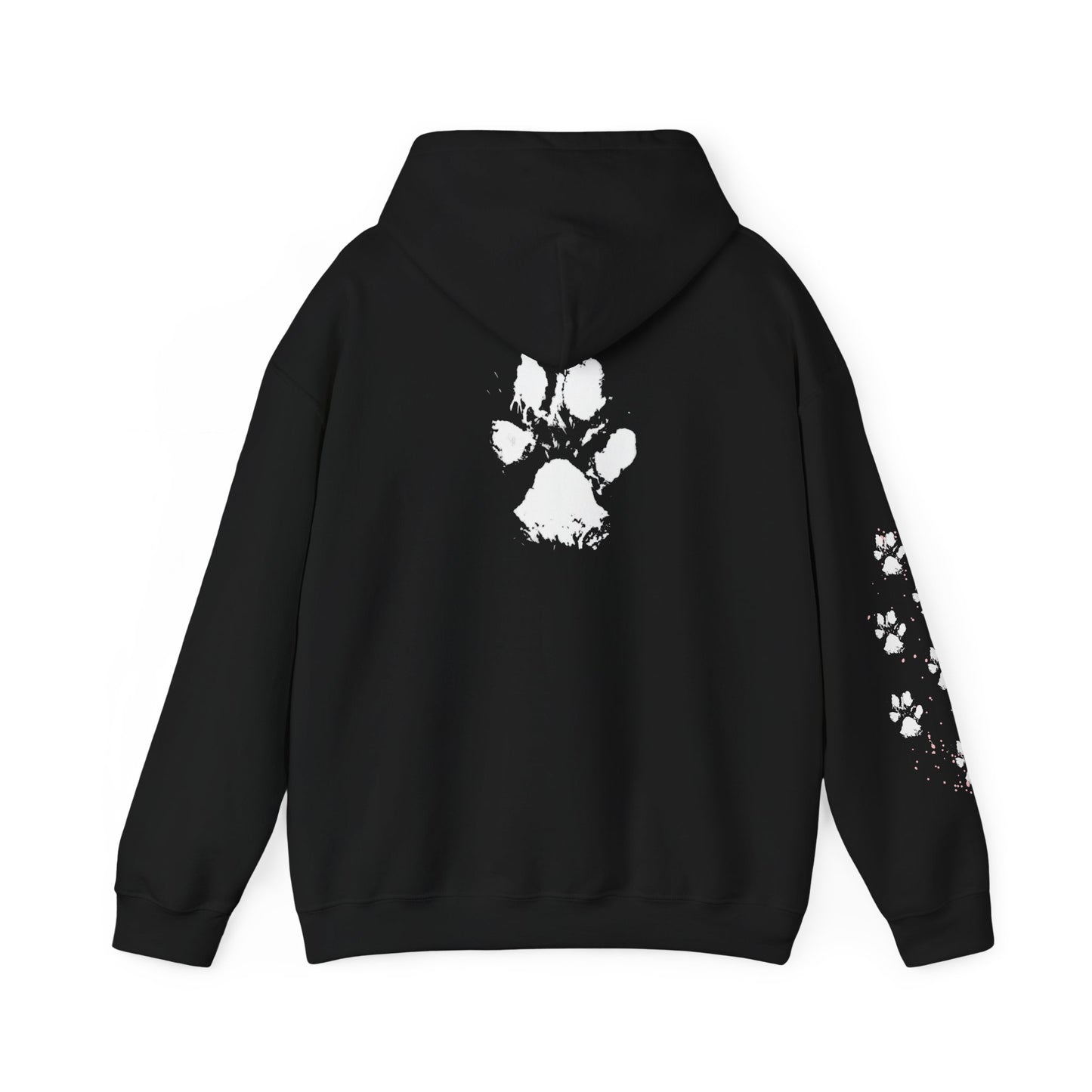 Paw Print Unisex Hooded Sweatshirt - Perfect for Pet Lovers