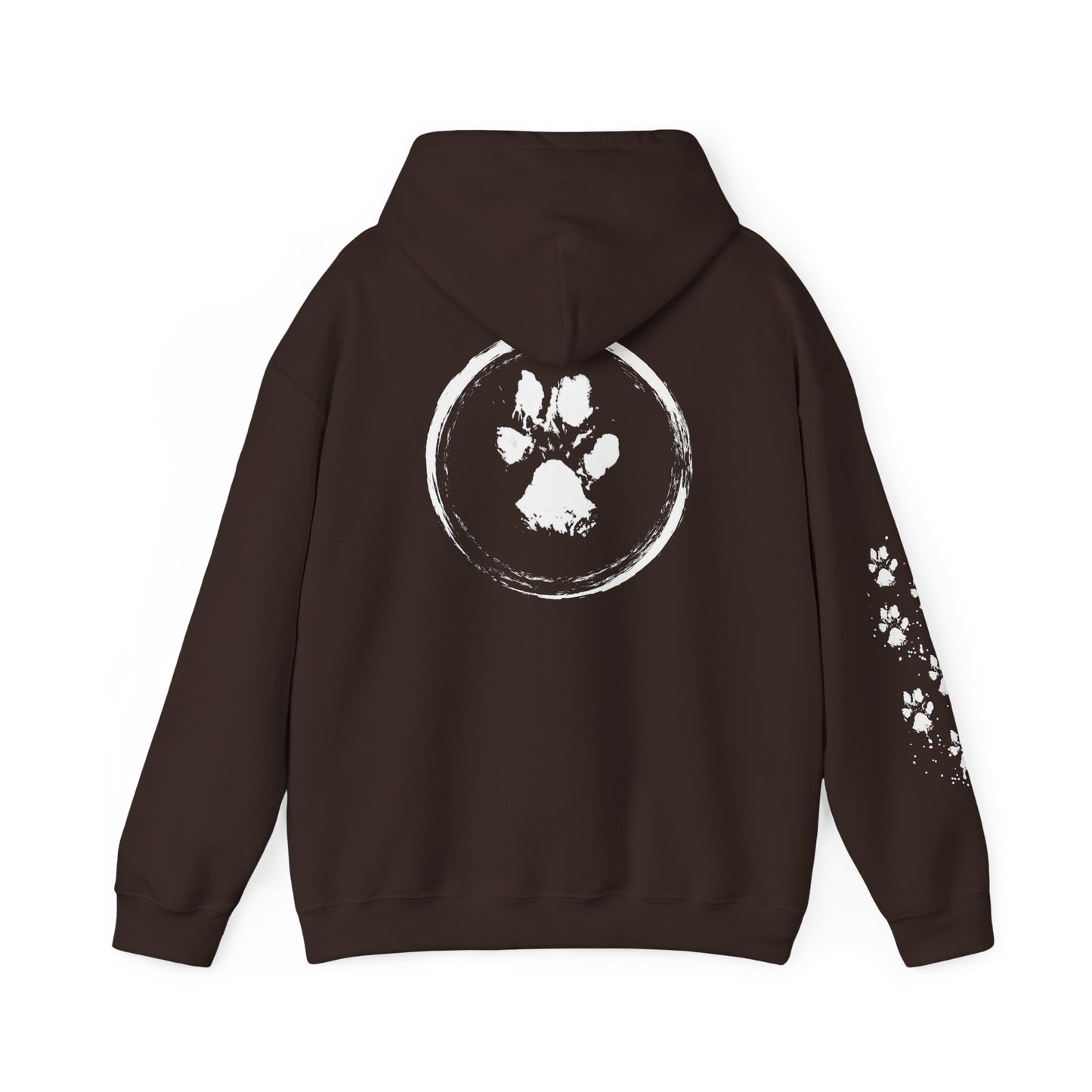 Paw Print Unisex Heavy Blend™ Hooded Sweatshirt - Cozy & Stylish Animal Lover's Gear