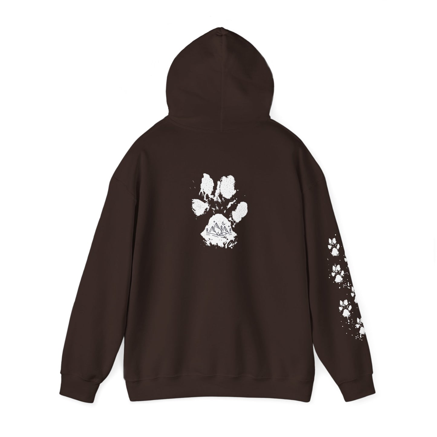 Paw Print Unisex Heavy Blend Hoodie | Cozy Pet Lover Sweatshirt