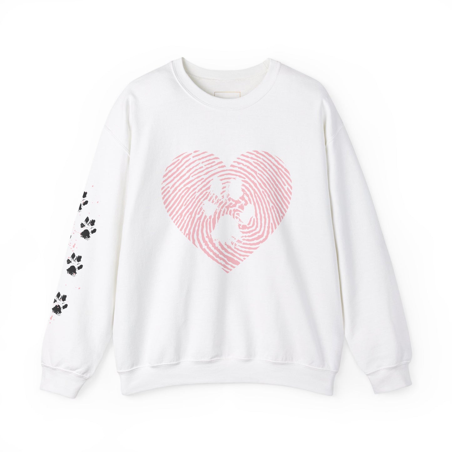 Heart Thumbprint Paw Print Sweatshirt