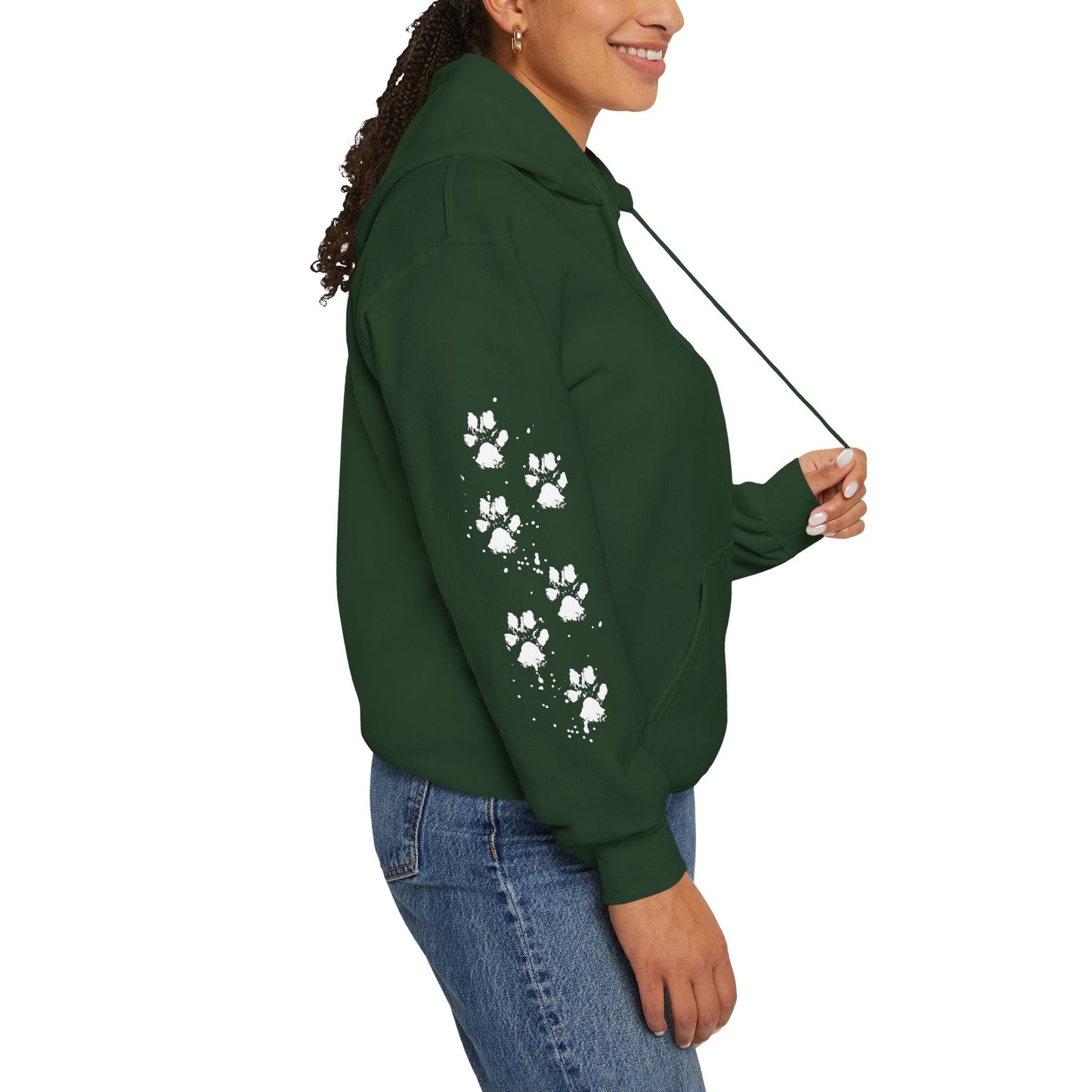 Paw Print Unisex Heavy Blend Hoodie | Cozy Pet Lover Sweatshirt